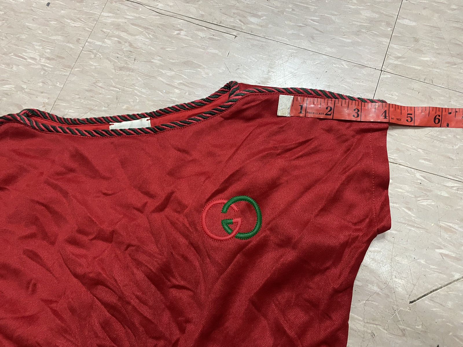 Designer × Gucci Gucci GG 100% cotton red embroidery kid's dress Size XXS / US 00 / IT 34 - 16 Thumbnail
