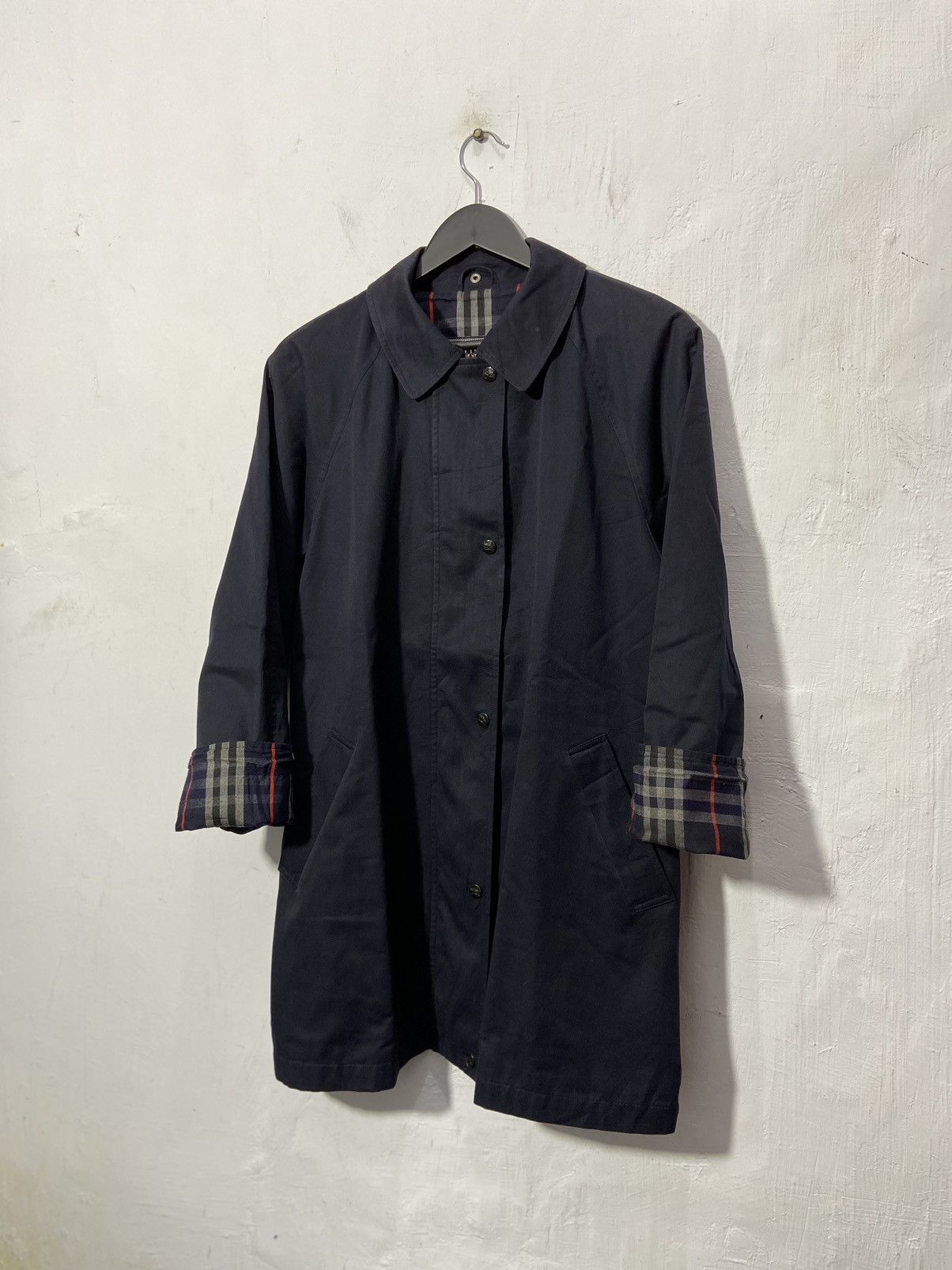 Burberry Vintage 90s Burberrys Trench Coat Parka Jacket Size US L / EU 52-54 / 3 - 2 Thumbnail