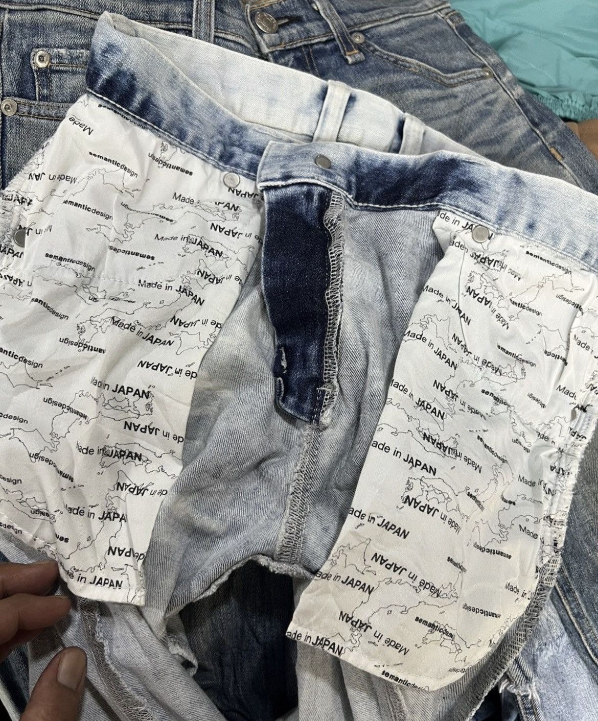 semanticdesign 🔥Semantic Design Stretch Distressed Denim Size US 29 - 15 Thumbnail