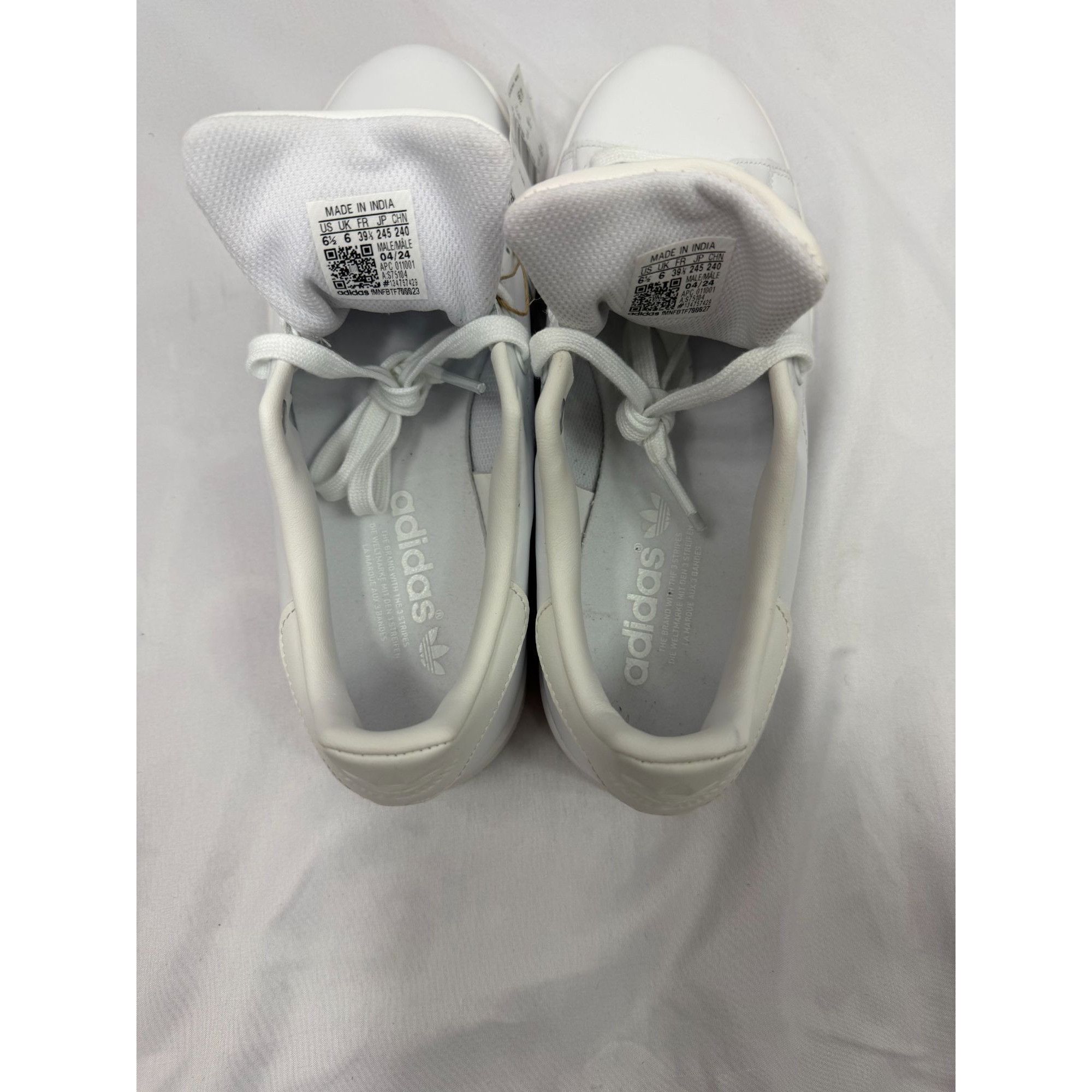 Adidas Adidas Stan Smith White Leather Sneakers Men 6.5 Women 8 Cla Size US 6.5 / EU 39-40 - 3 Thumbnail