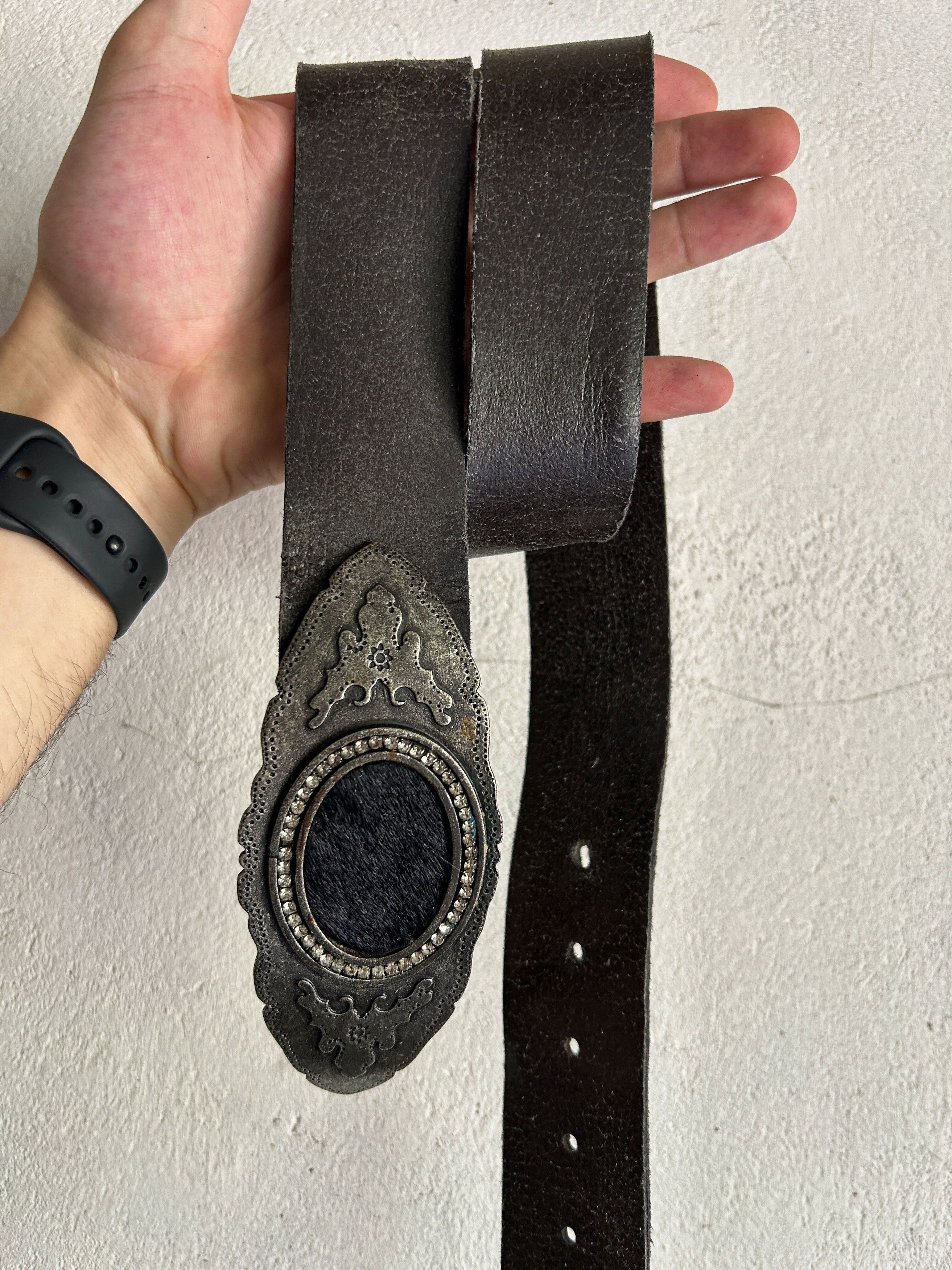 Vintage Kapital Japanese Style Streetwear Leather Belt 90s