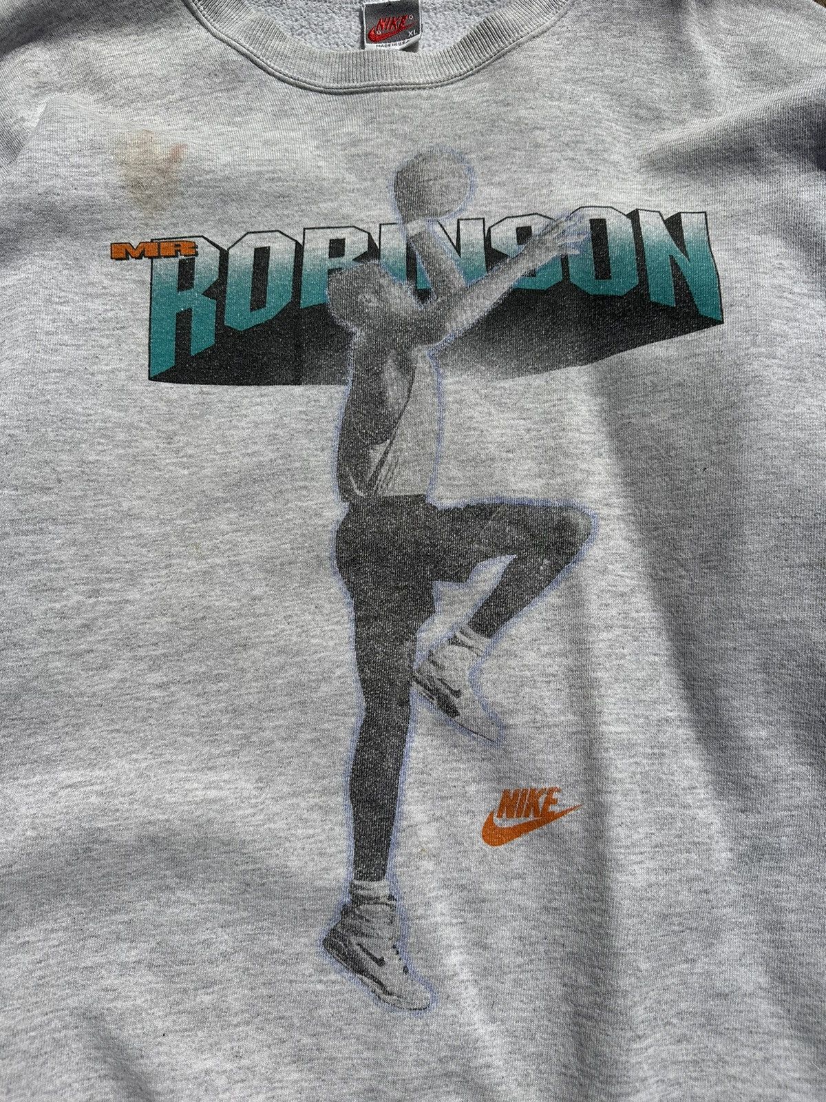 NBA × Nike × Vintage Vintage 80s Nike NBA David Robinson USA Sweatshirt Size US XL / EU 56 / 4 - 4 Thumbnail