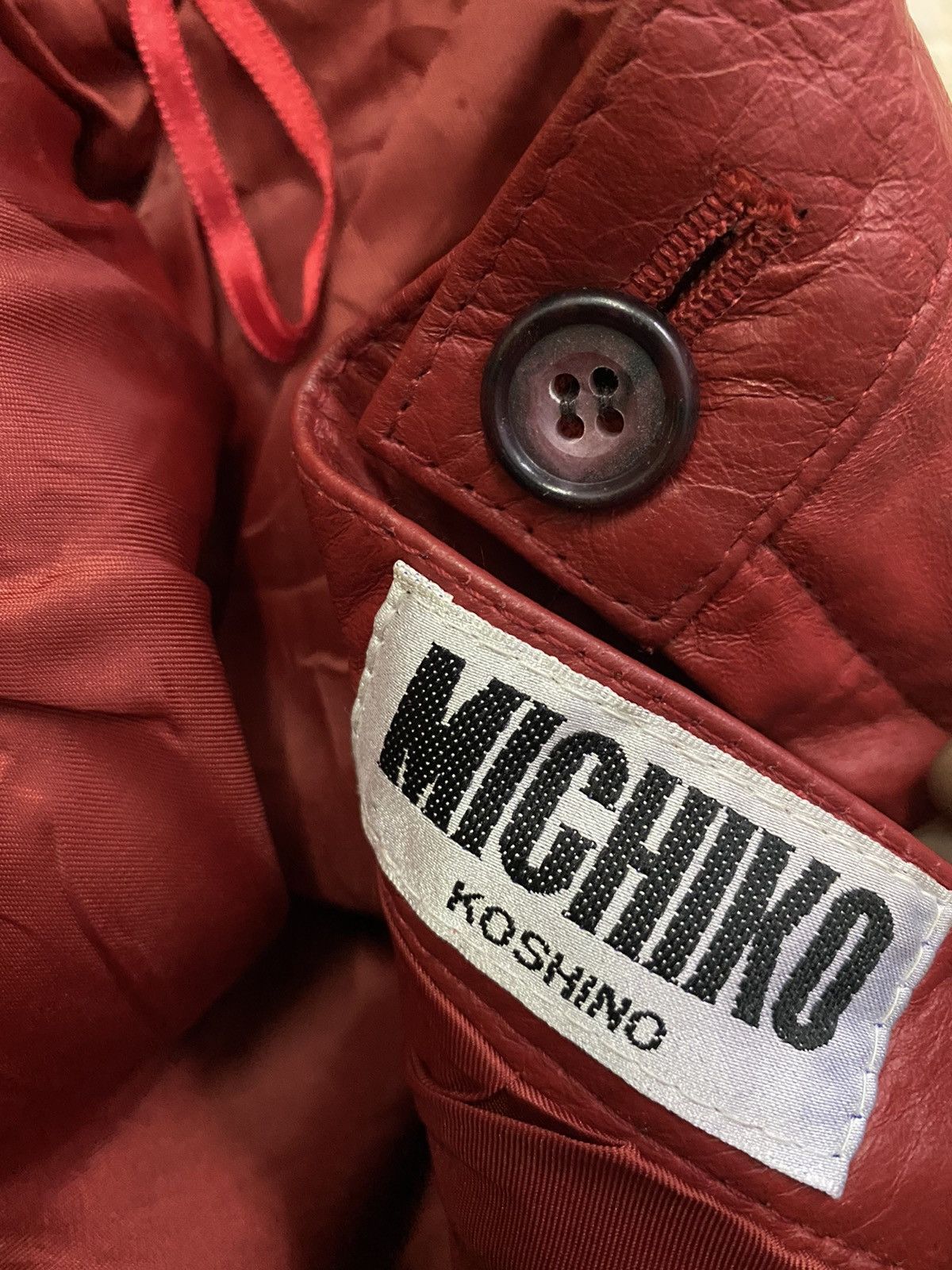 Leather × Michiko Koshino London Vintage Michiko London Tokyo Leather Skirt Size 25" / US 0 / IT 36 - 6 Thumbnail