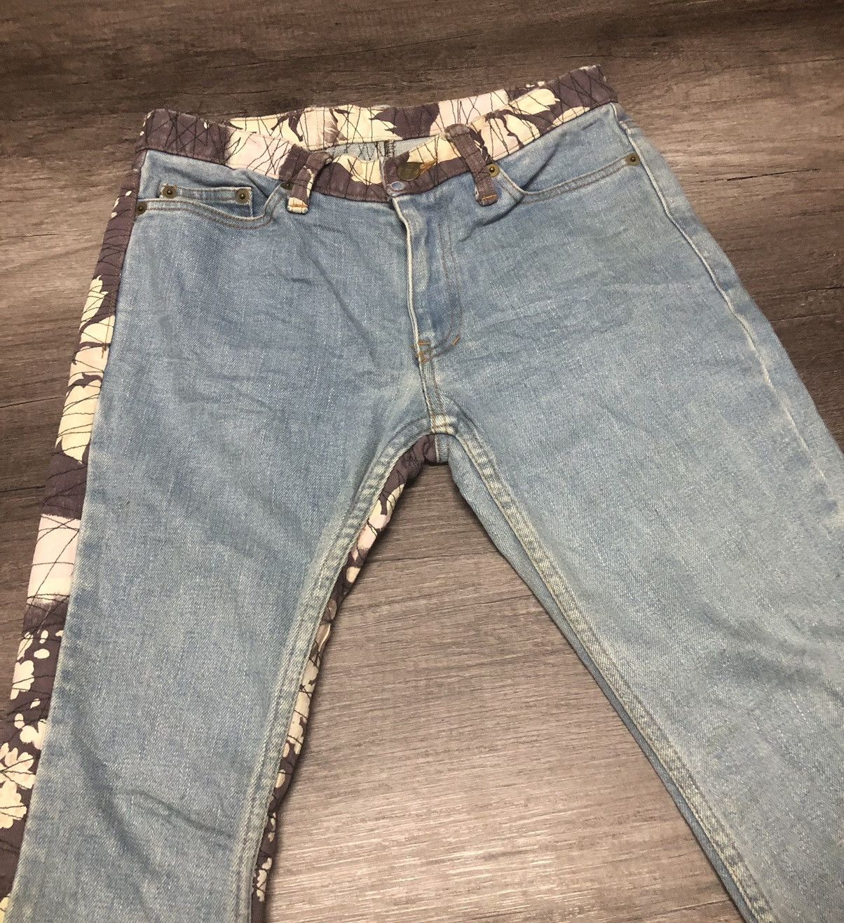 Le Grande Bleu (L.G.B.) RARE JAPANESE BRAND GLAMDY JEANS Size US 28 / EU 44 - 6 Thumbnail