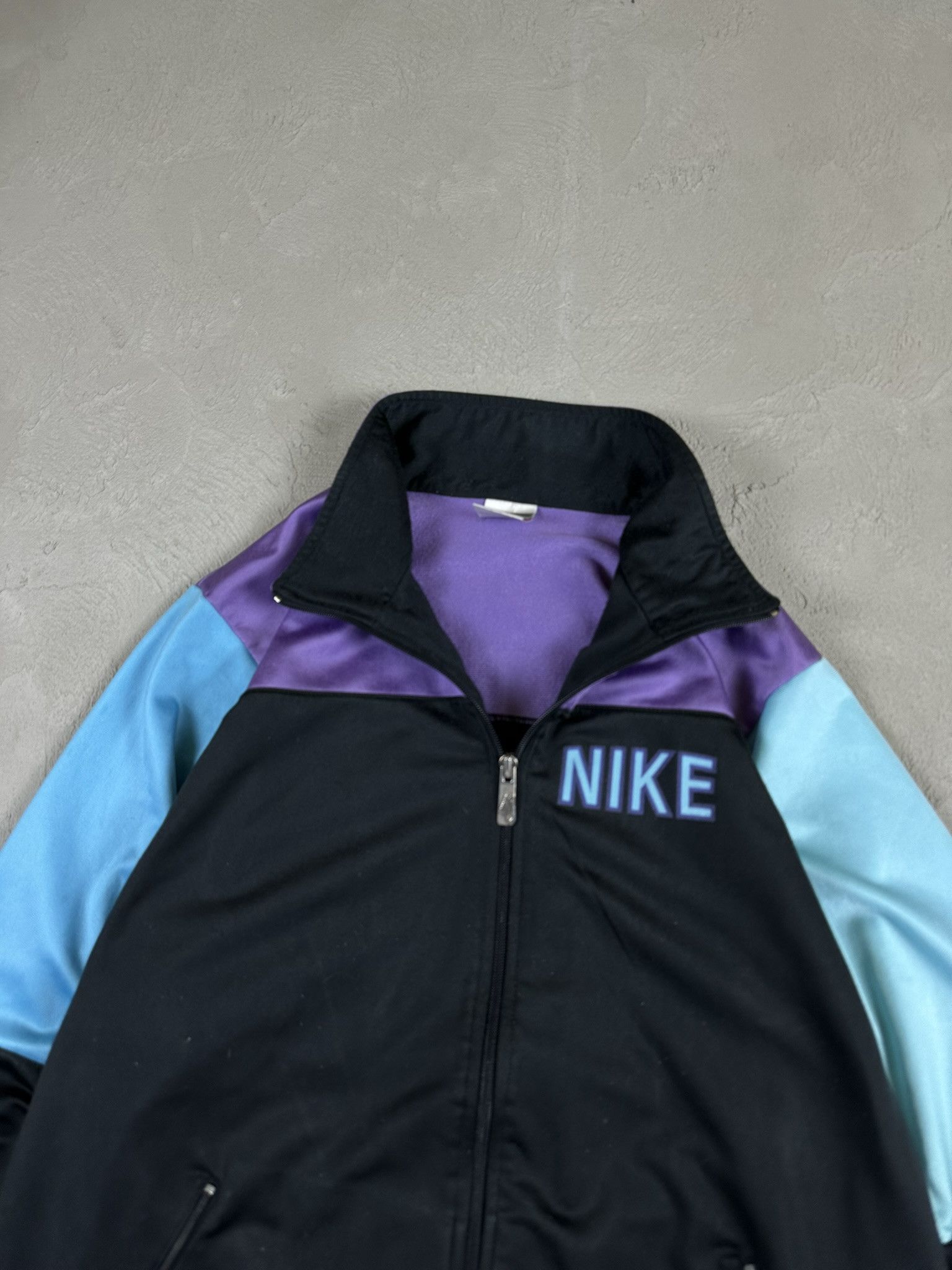Nike 80s Vintage Nike Zip Spellout Logo Tracksuit Size US L / EU 52-54 / 3 - 8 Thumbnail