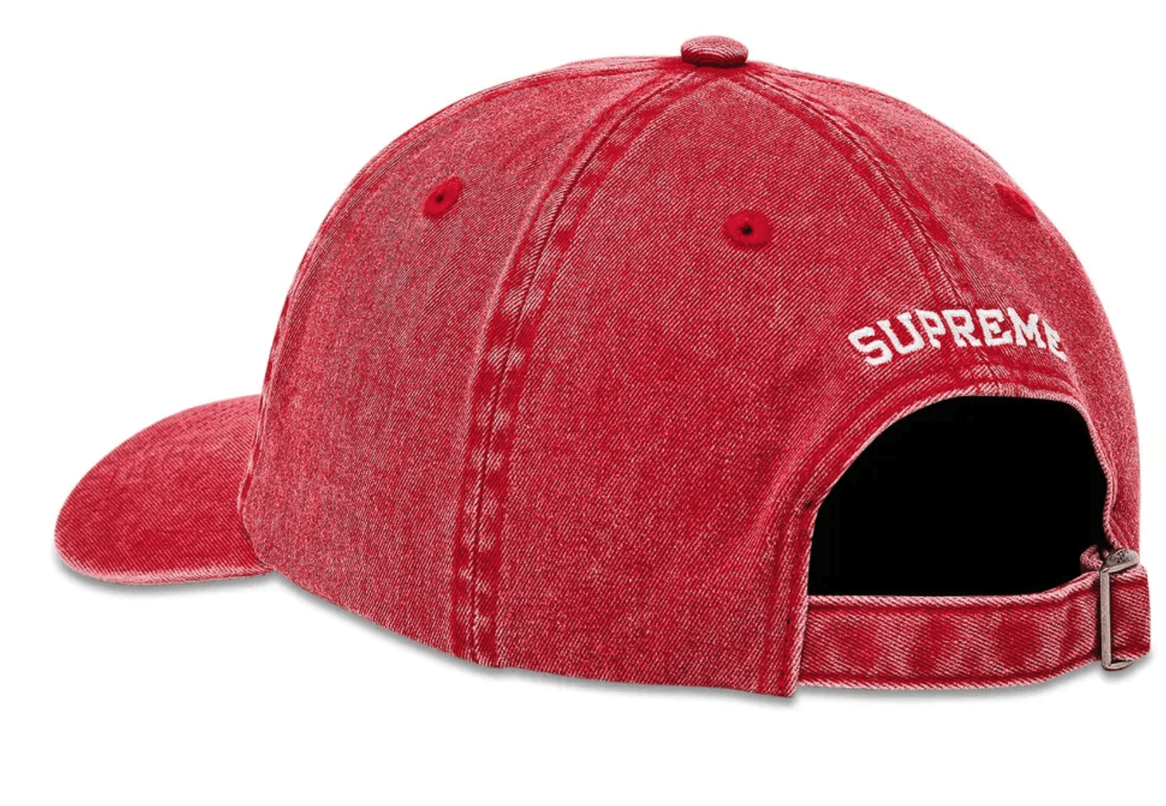 Supreme Supreme Pigment Dye 6-Panel Red Sz Adjustable Size ONE SIZE - 3 Thumbnail