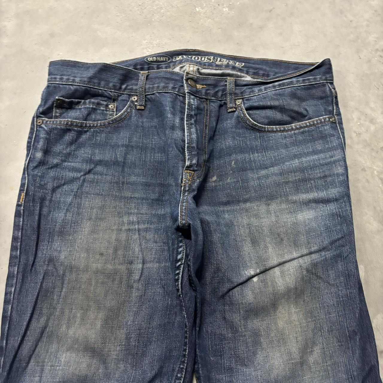 Japanese Brand × Vintage Crazy Vintage Y2K/2000s Grunge Dark Wash Bootcut Denim Jeans! Size US 34 / EU 50 - 5 Thumbnail