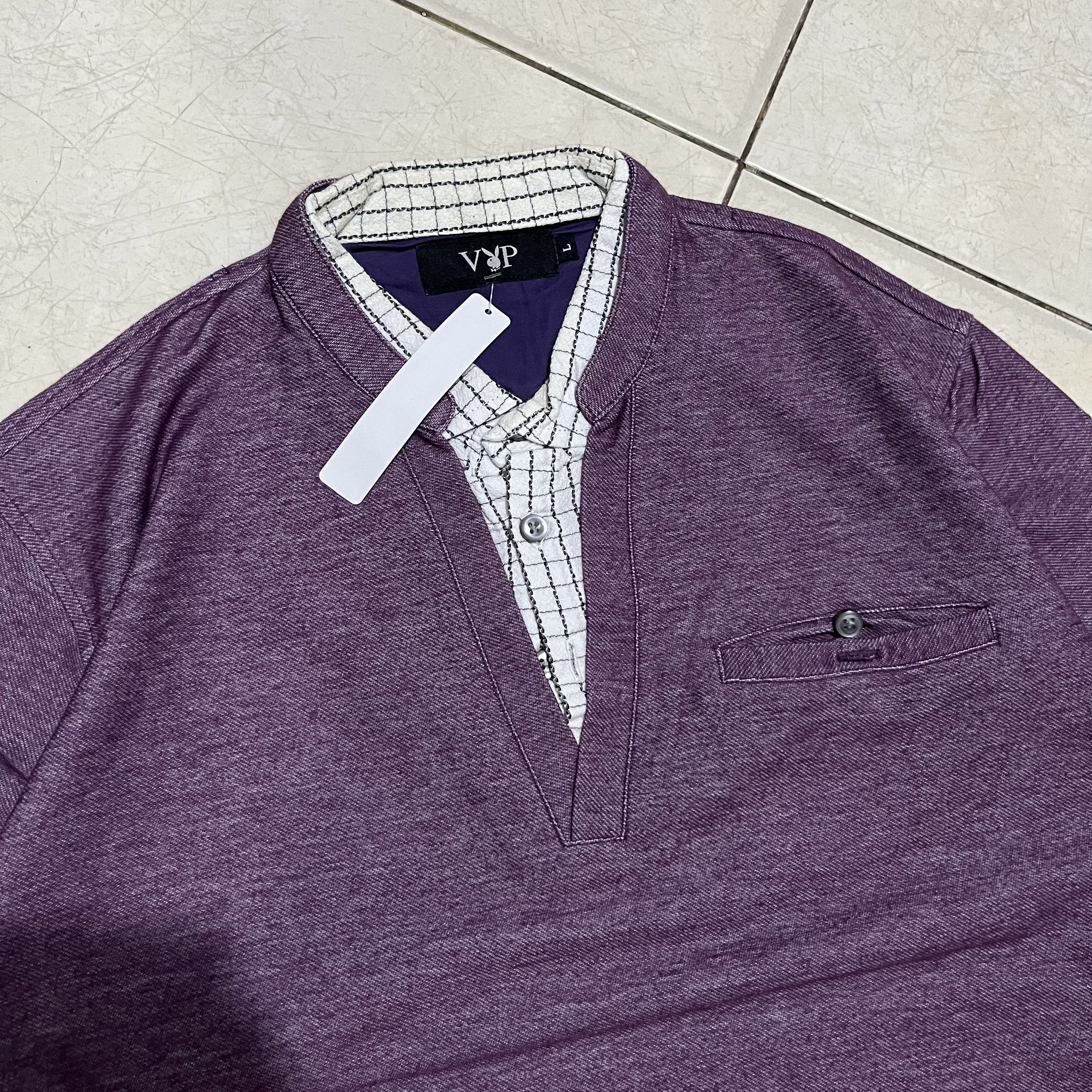 Japanese Brand × Le Grande Bleu (L.G.B.) × Playboy Playboy vip long sleeve purple Size US L / EU 52-54 / 3 - 3 Thumbnail