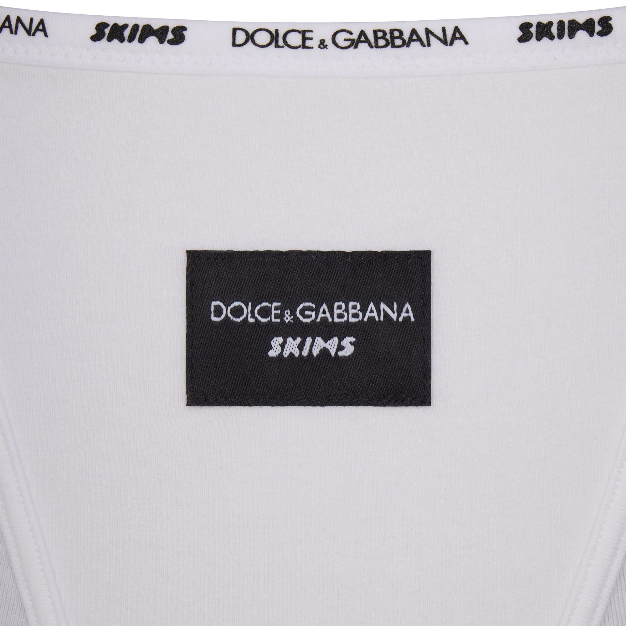 Dolce & Gabbana × SKIMS DOLCE&GABBANA X SKIMS COTTON JERSEY BOXER | SNOW Size 30" / US 8 / IT 44 - 4 Thumbnail