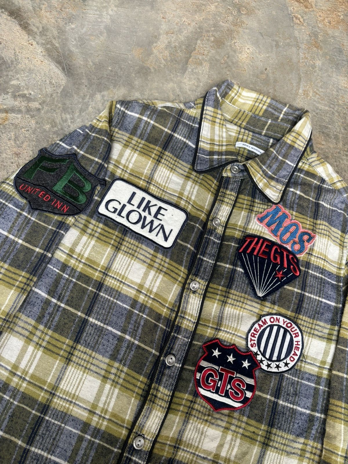Hysteric Glamour Y2k Kriff Mayer Patchworck Shirt Size US M / EU 48-50 / 2 - 3 Thumbnail