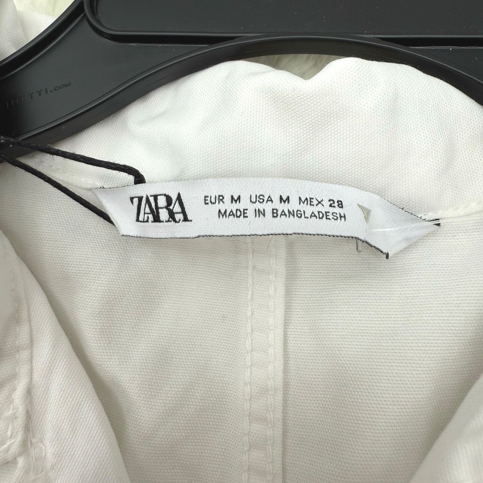 Zara NWT Zara Cotton Collared White Utility Romper Size M Size 30" / US 8 / IT 44 - 3 Thumbnail