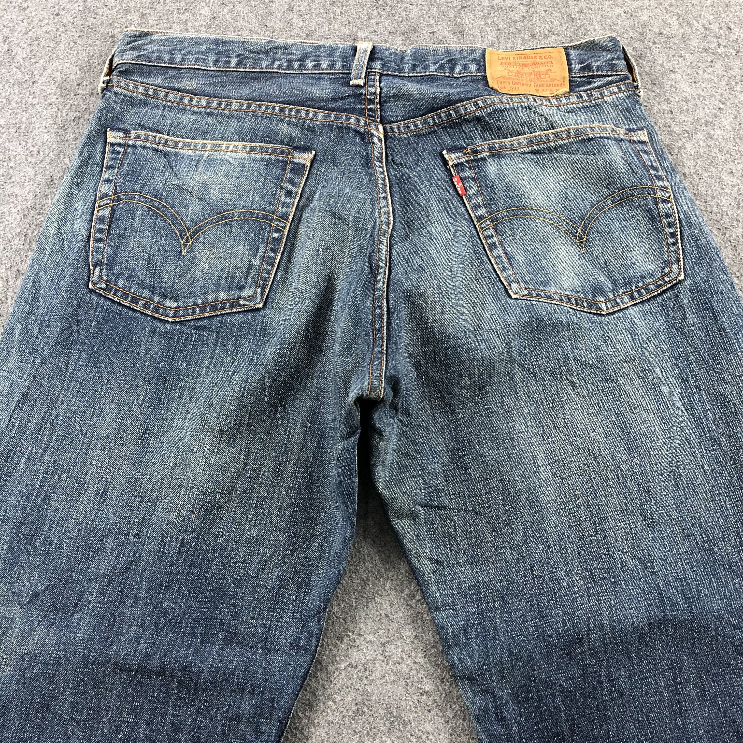 Levi's × Vintage Vintage 90s Blue Wash Levis 503 Jeans-JM1990 Size US 36 / EU 52 - 5 Thumbnail