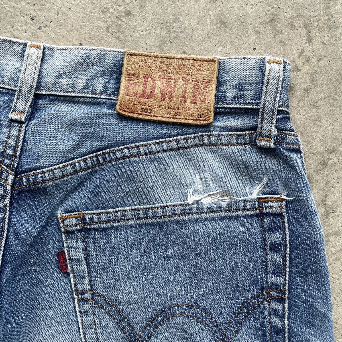 Edwin W30 Vintage Edwin 503 Regular Jeans Faded Denim Pants Size US 30 / EU 46 - 8 Thumbnail