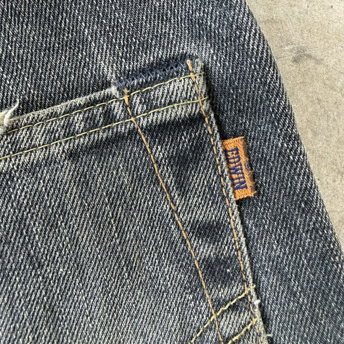 Edwin W32 Vintage Edwin Orange Tag Faded Black Denim jean Size US 32 / EU 48 - 11 Thumbnail