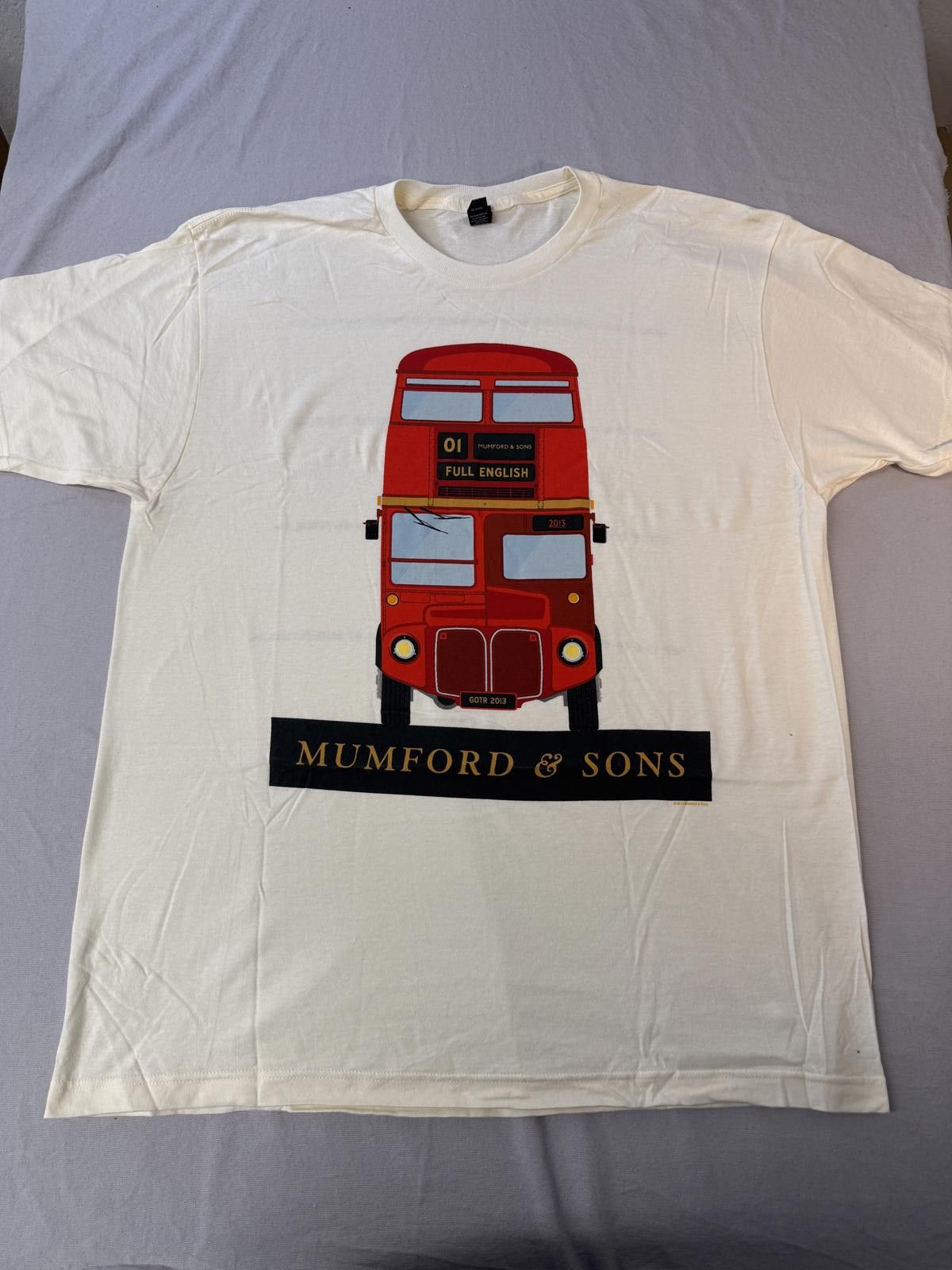 Designer Mumford & Sons Tour T-shirt GOTR 2013 Full English Tee XL Size US XL / EU 56 / 4 - 1 Thumbnail