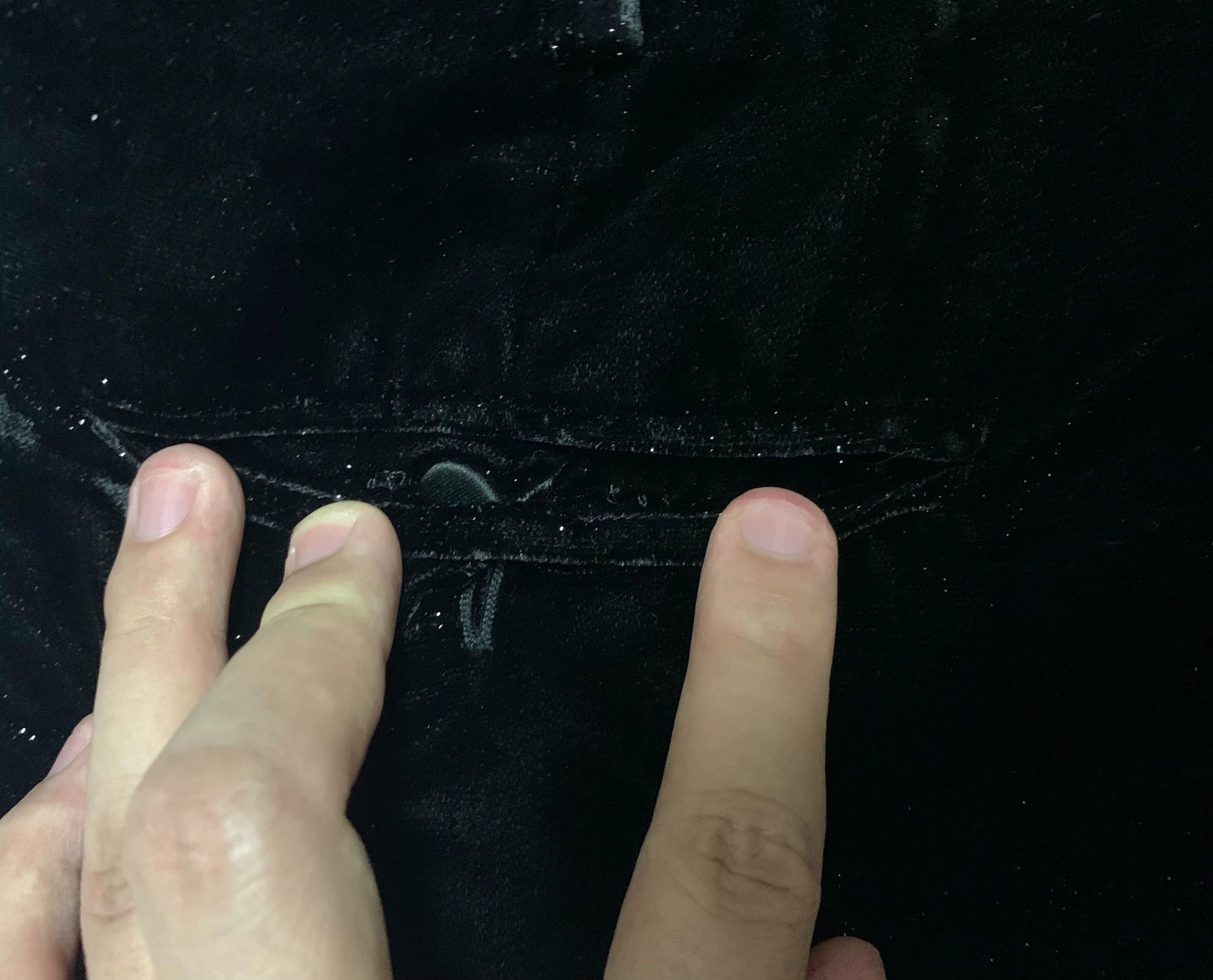 Saint Laurent Paris SLP 22FW Poster Black Stardust Sequin Velvet Trousers Size US 30 / EU 46 - 6 Thumbnail