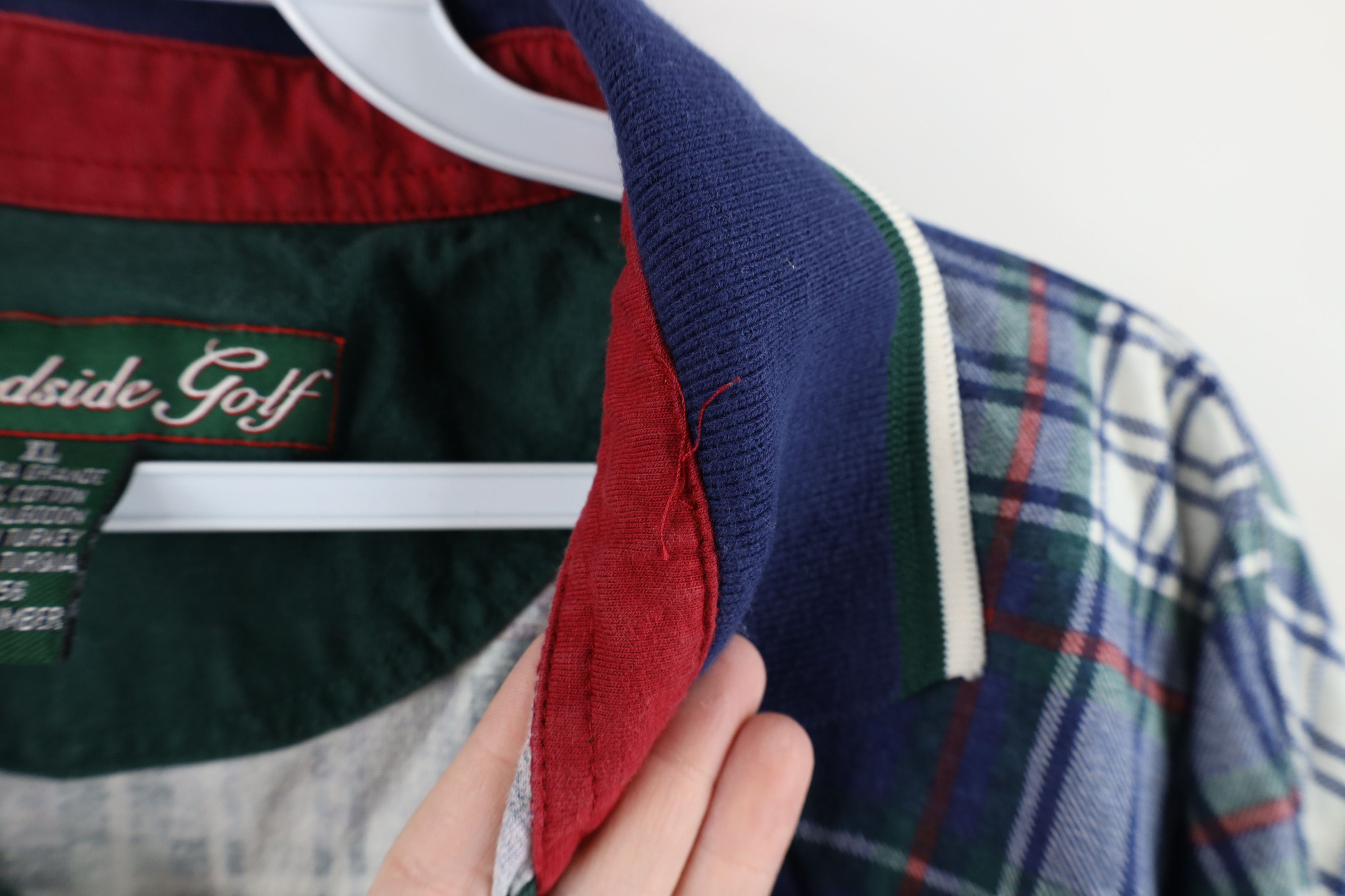 Vintage Vintage 90s Streetwear Fit Collared Golf Polo Shirt Plaid Size US XL / EU 56 / 4 - 10 Thumbnail