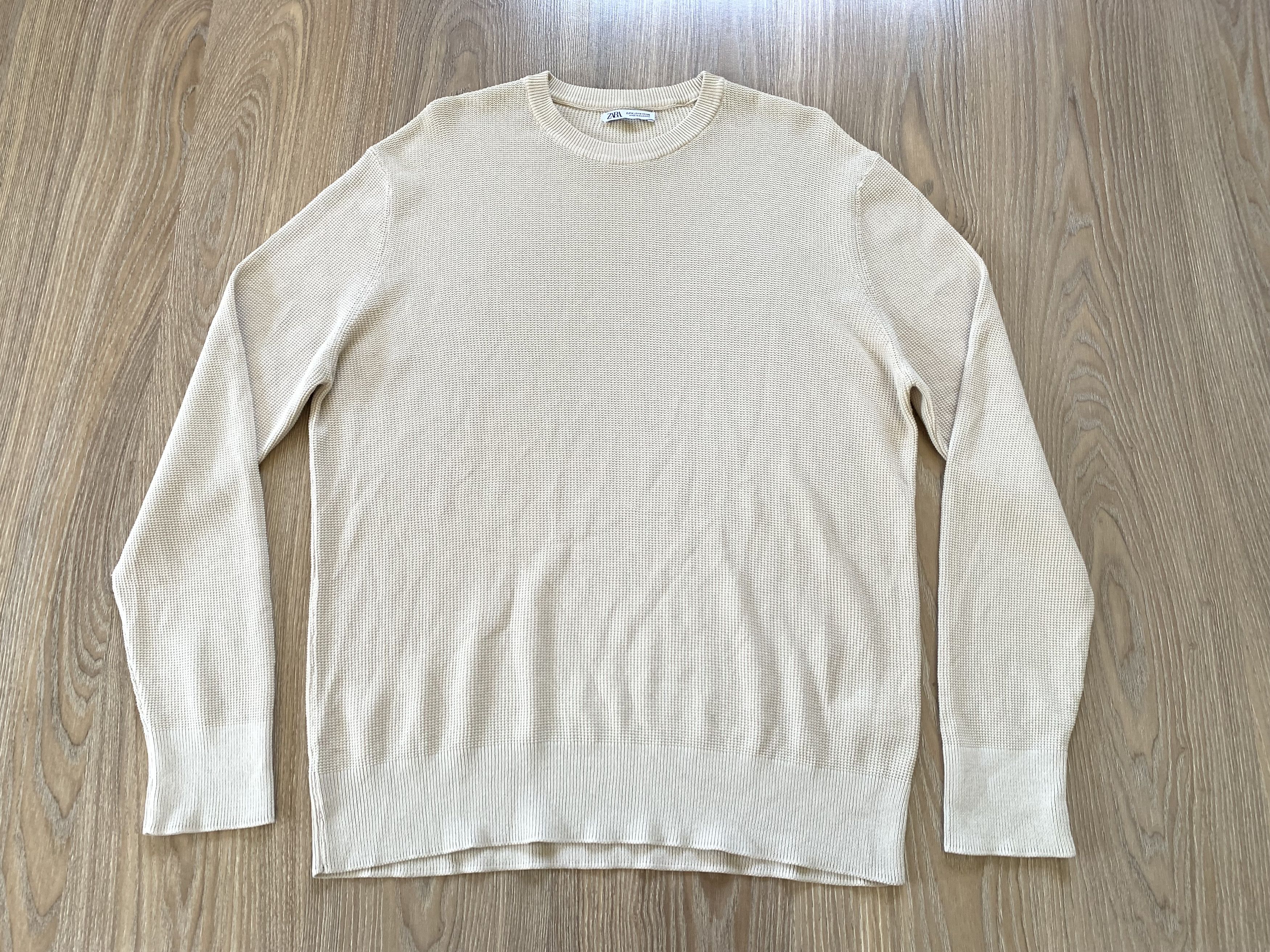 Designer × Zara Zara Man Basic Beige Pullover Size US M / EU 48-50 / 2 - 2 Thumbnail