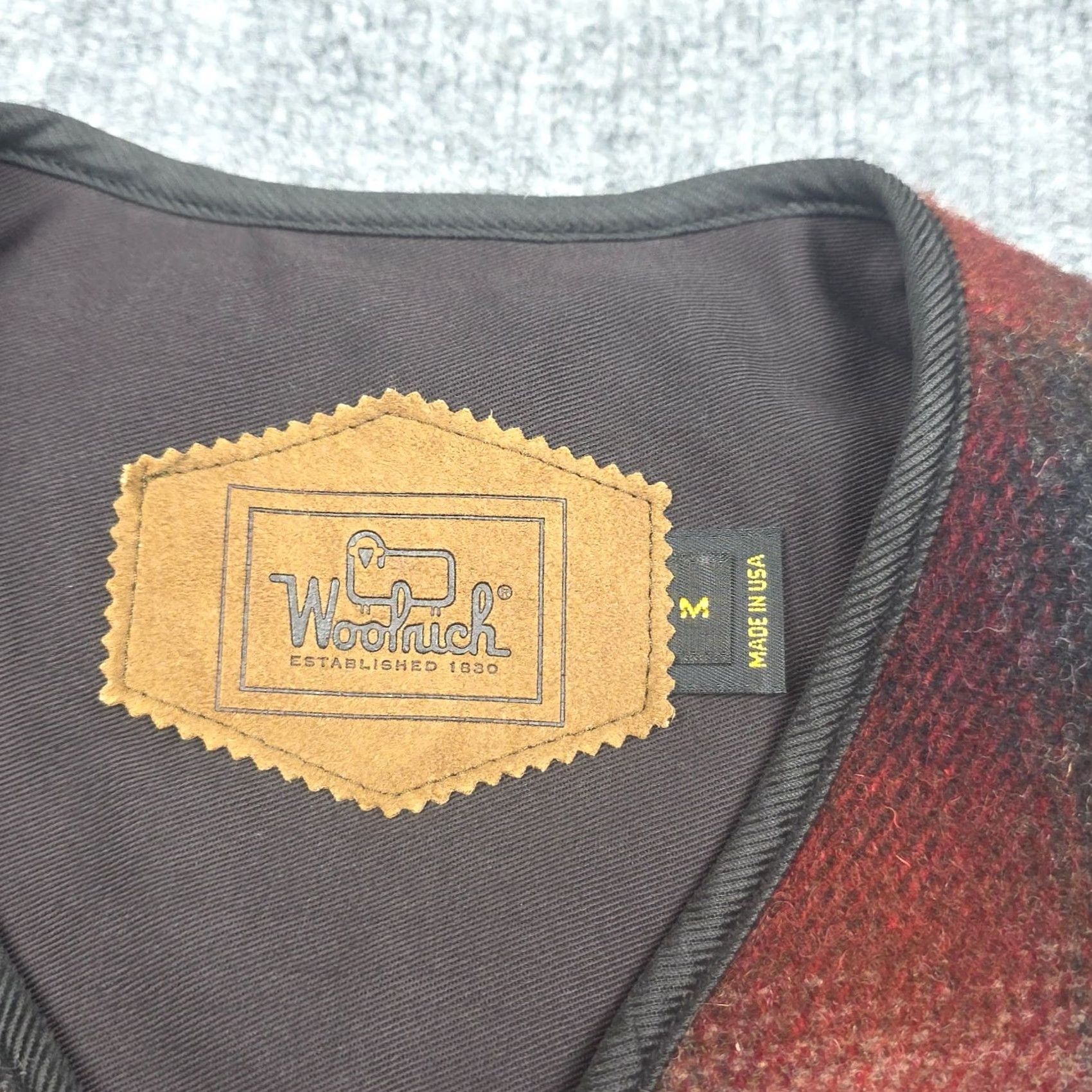 Vintage Woolrich Vest Mens M Plaid Wool Made USA Hunting Outdoor Zip Front Pockets Size US M / EU 48-50 / 2 - 5 Thumbnail