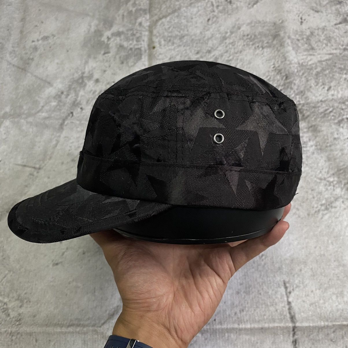 Other Star Pattern Black on Black patrol hat Size ONE SIZE - 2 Thumbnail