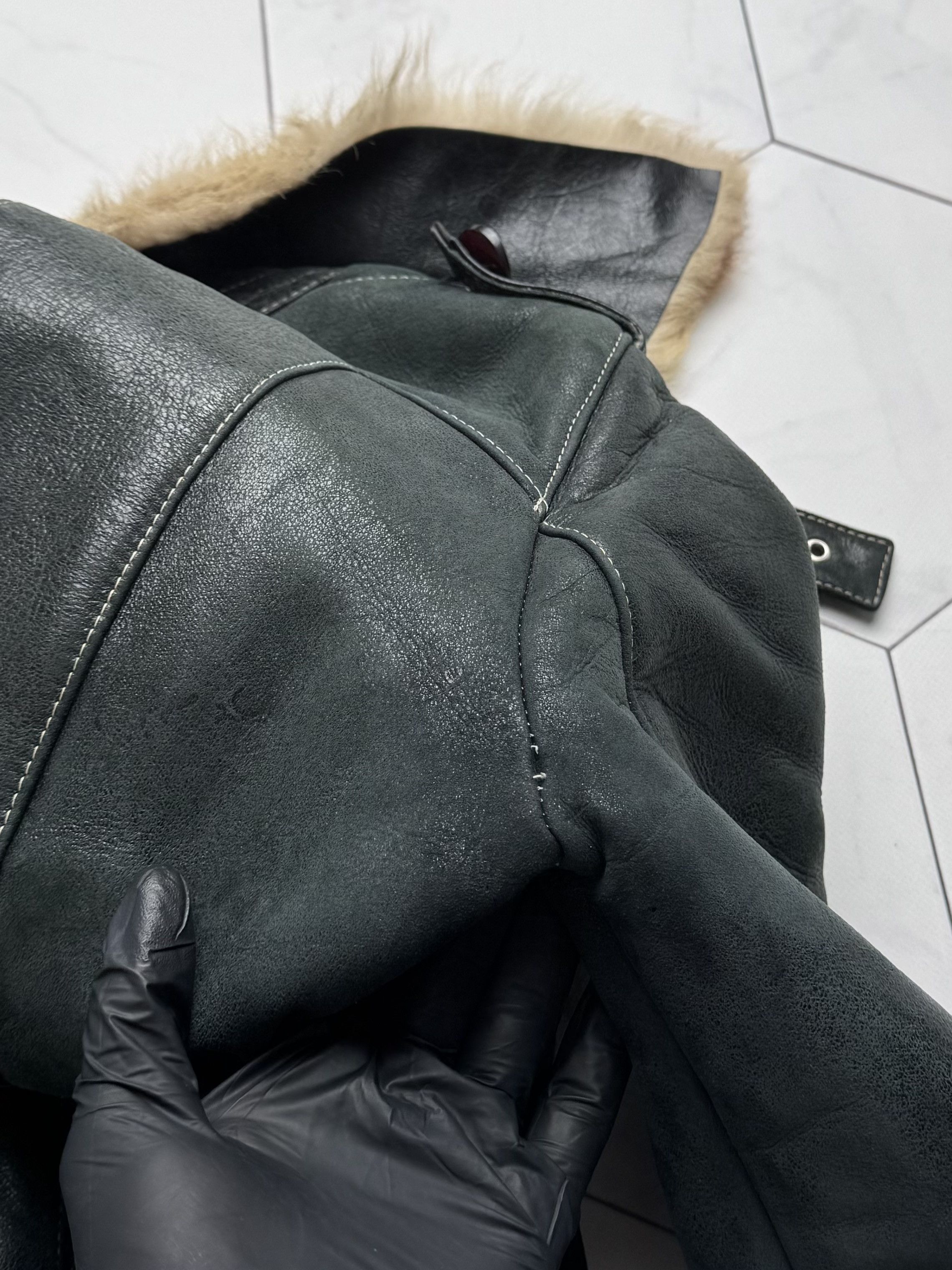 Vintage Vintage Real Sheepskin Coat (B550) Size M / US 6-8 / IT 42-44 - 18 Thumbnail