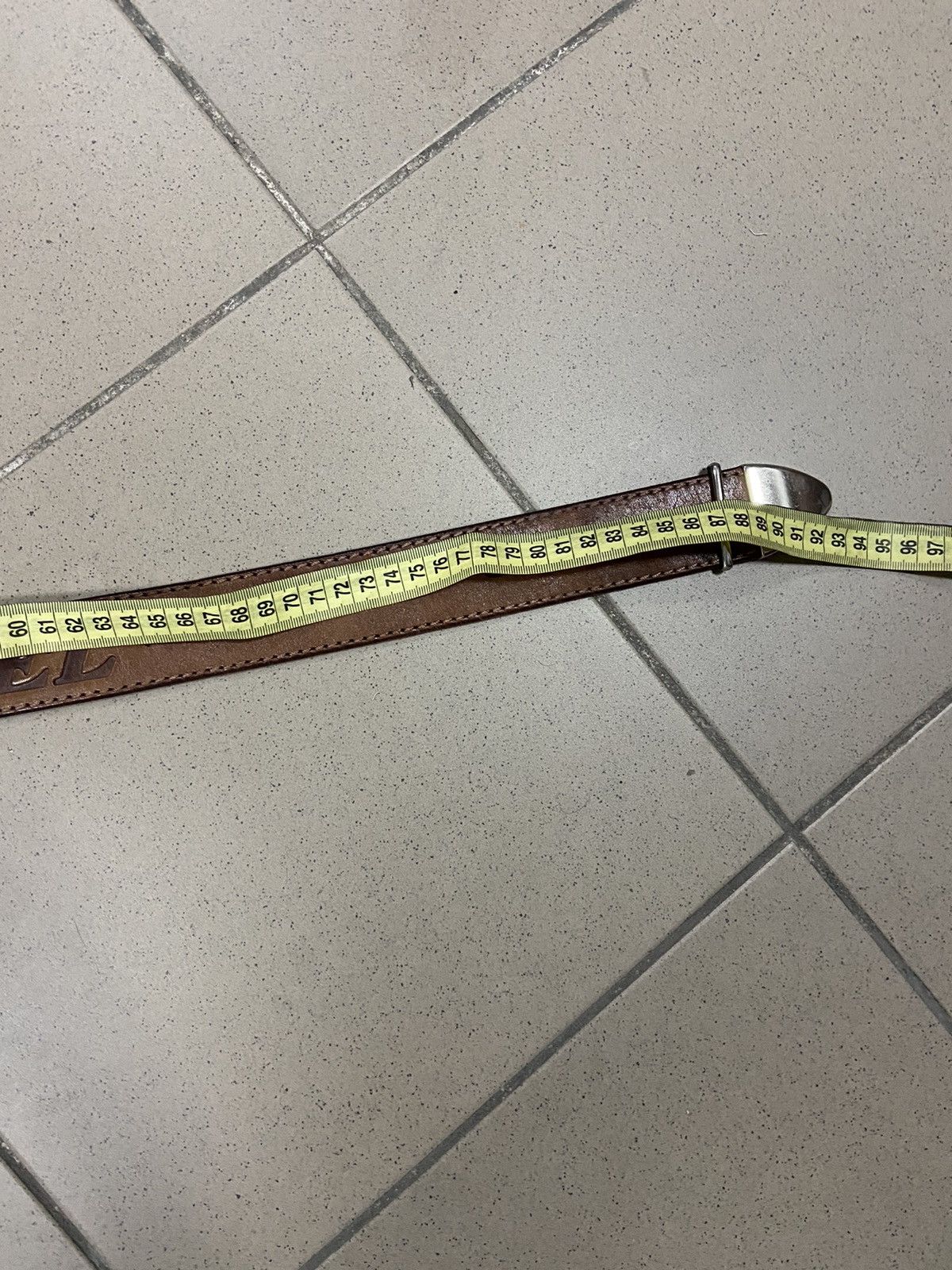 Diesel × Vintage Diesel Belt Vintage big letters logo Italy cow leather Size ONE SIZE - 6 Thumbnail
