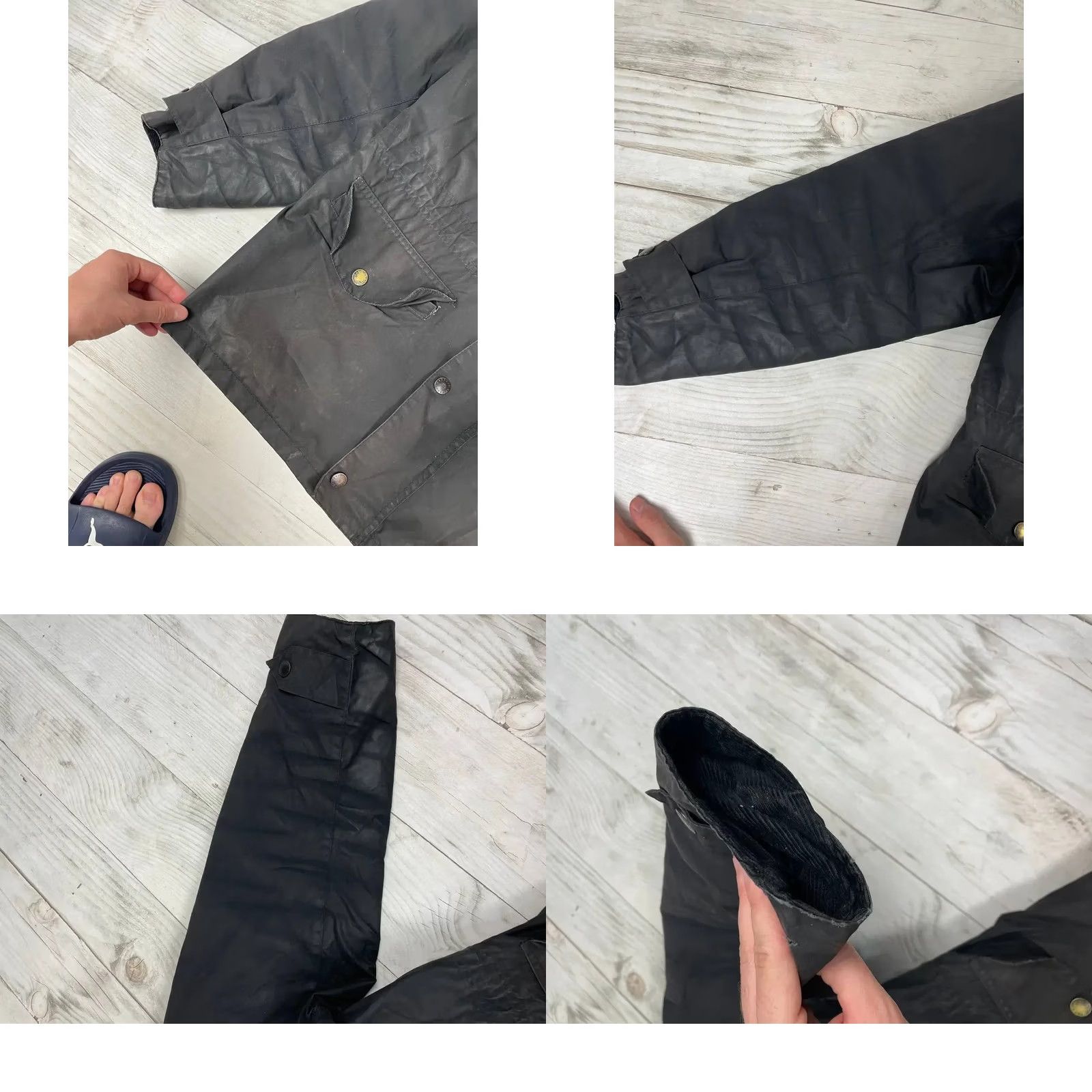Barbour VINTAGE Barbour Sapper Jacket Rain Coat Black L Mens Waxed Casual Size US L / EU 52-54 / 3 - 9 Thumbnail