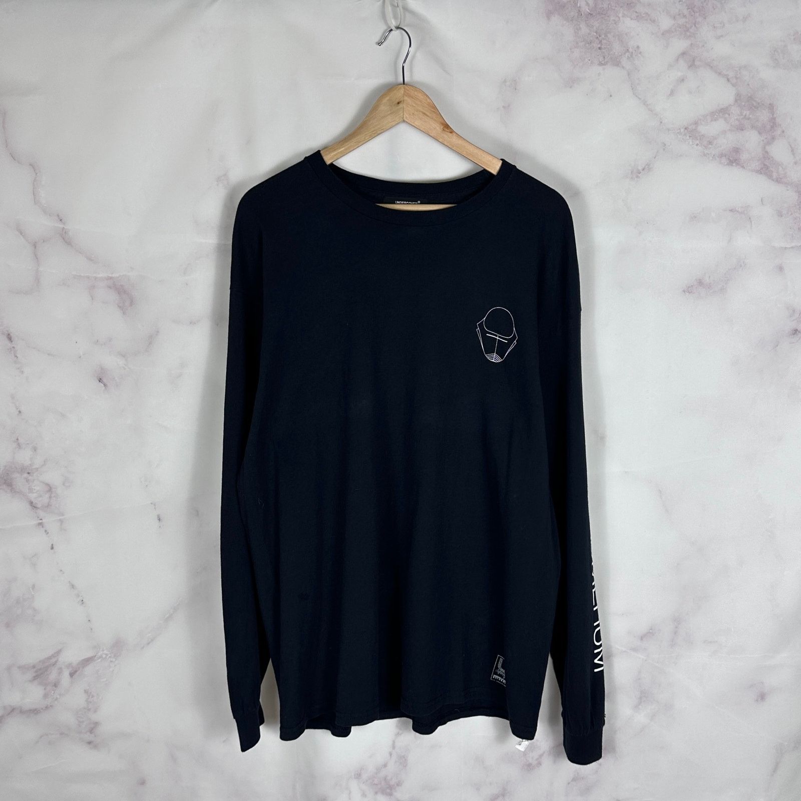Undercover Underman Records Black Longsleeve Shirt Size US XL / EU 56 / 4 - 7 Thumbnail
