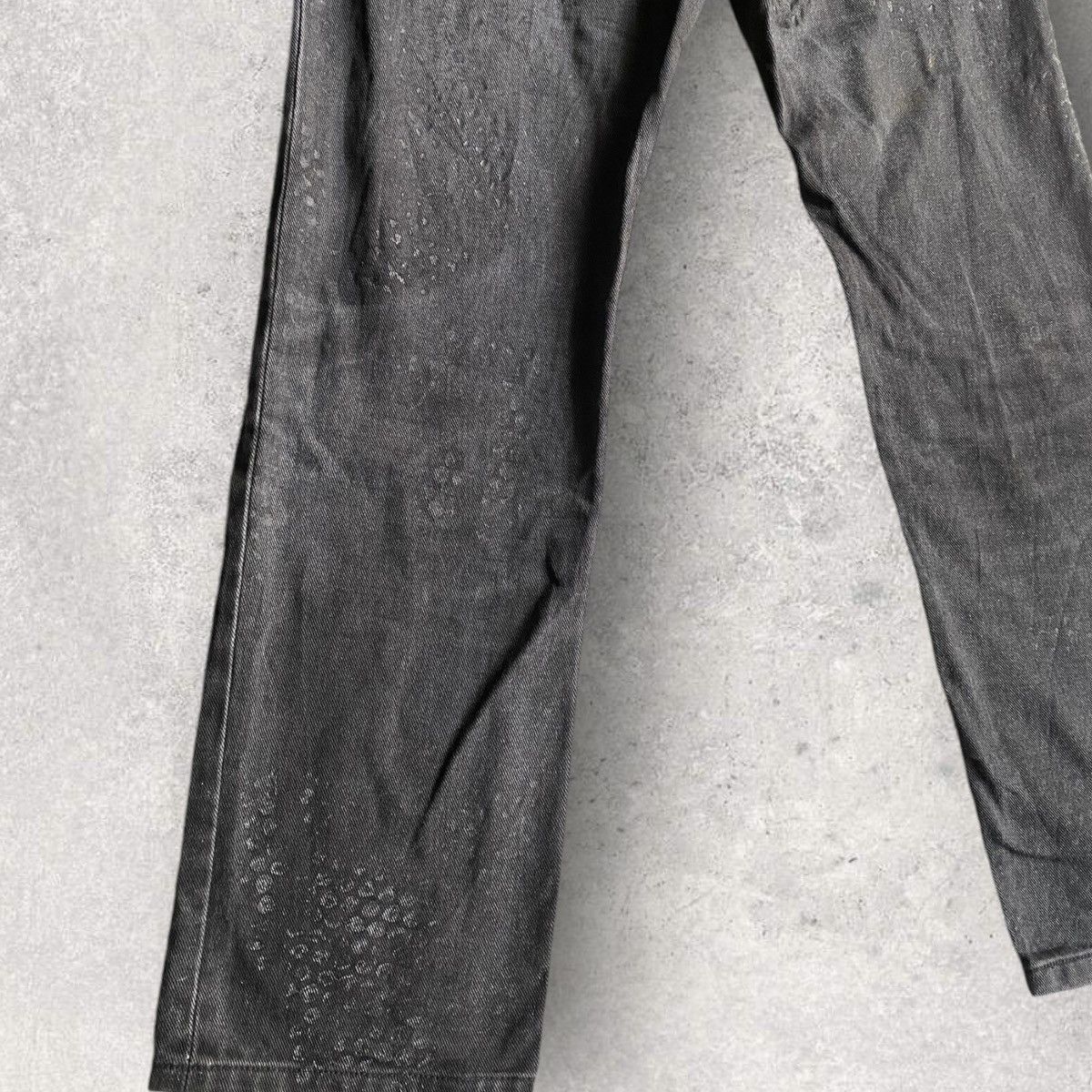 Helmut Lang SS03 Archive Rubber ‘Tyre’ Print Denim Size US 30 / EU 46 - 9 Thumbnail