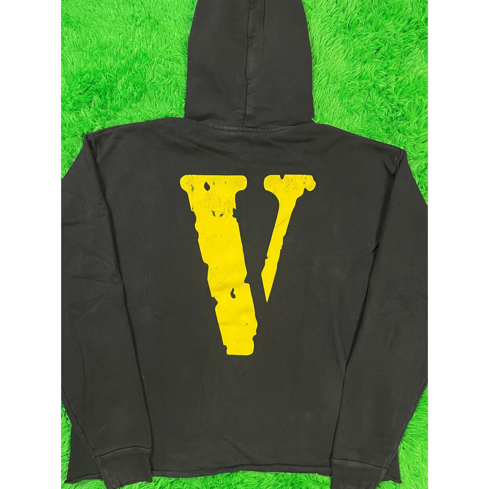 Vlone yellow hoodie top