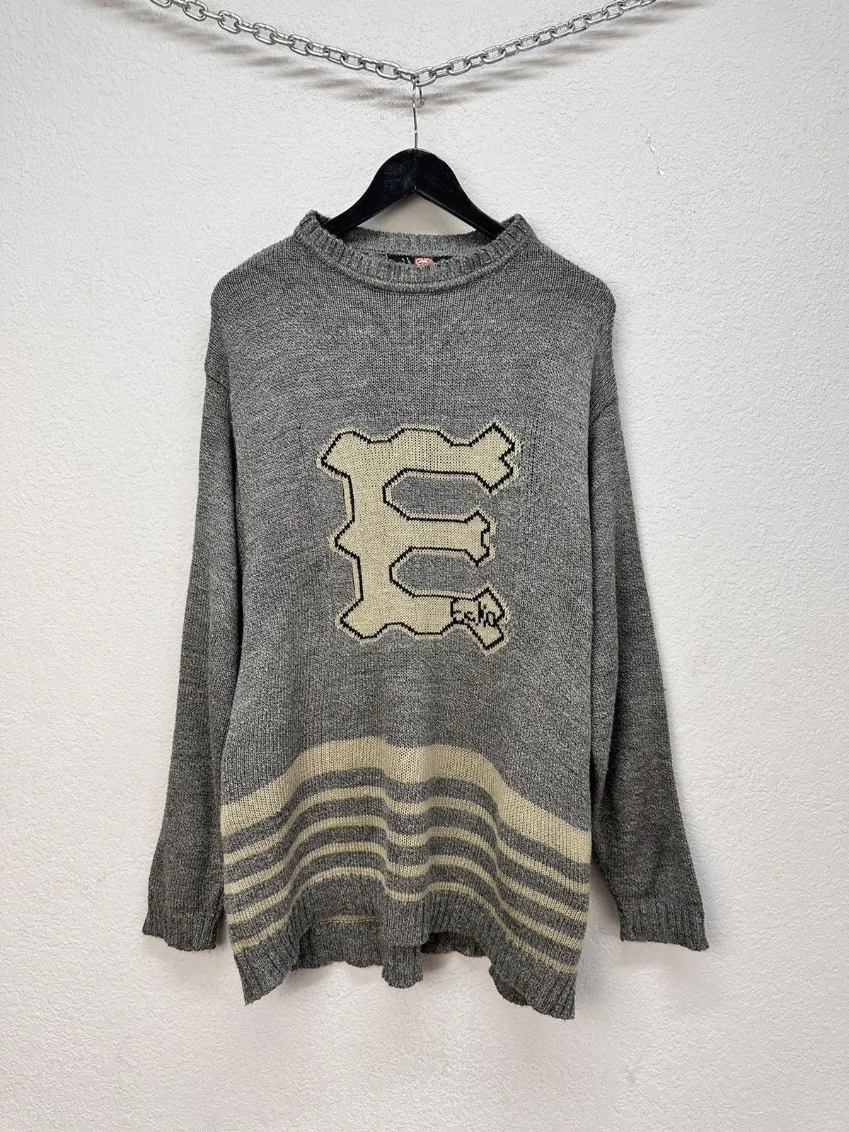 M+Rc Noir Vintage Sweater Ecko Y2K Distressed Ifsixwasnine Streetwear Size US XL / EU 56 / 4 - 2 Thumbnail
