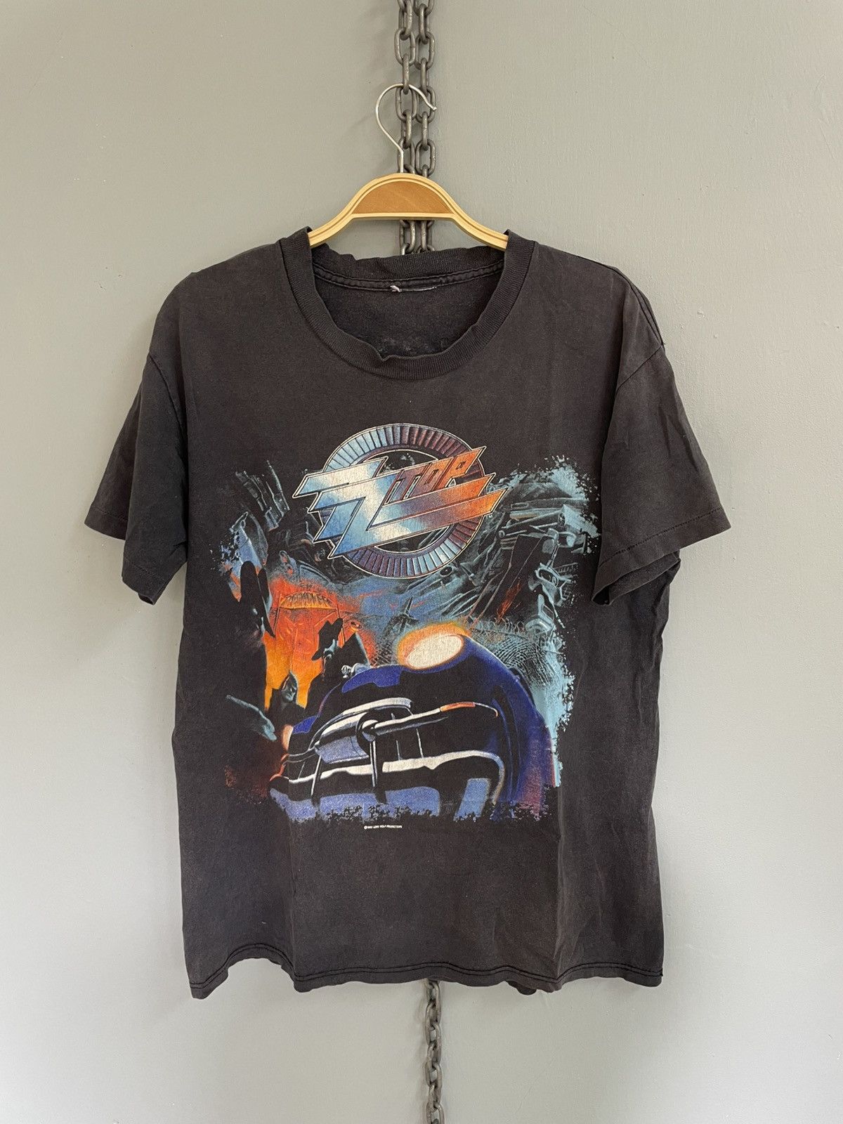 Band Tees Vintage 90s ZZ Top rock band world tour 1990 t shirt Size US M / EU 48-50 / 2 - 1 Thumbnail