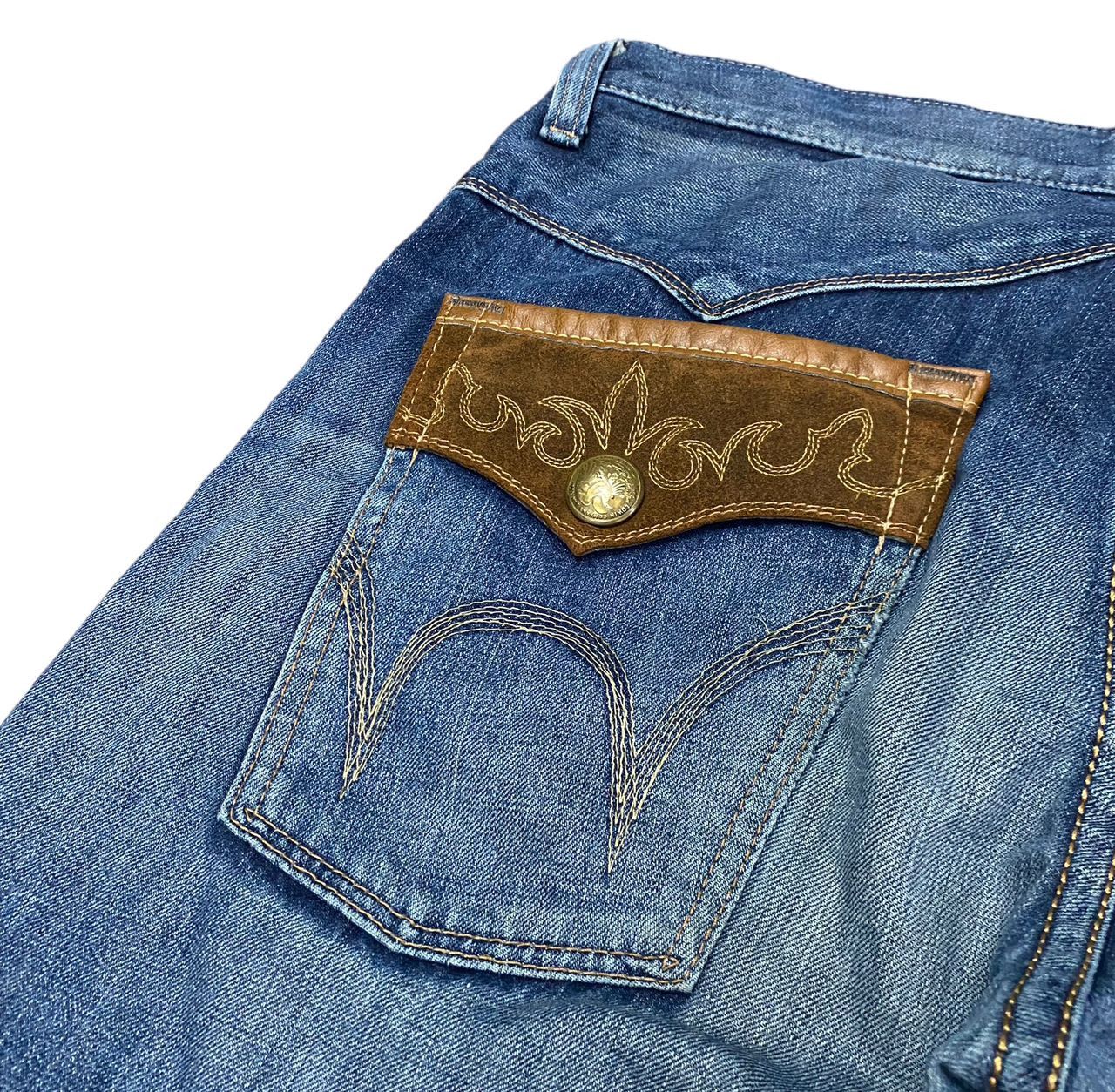 Edwin 💥BEST OFFER💥VINTAGE EDWIN XV403 DISTRESSED DENIM Size US 34 / EU 50 - 15 Thumbnail