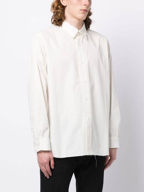 C2H4 Raw Edge Button Shirt Size US S / EU 44-46 / 1 - 1 Thumbnail