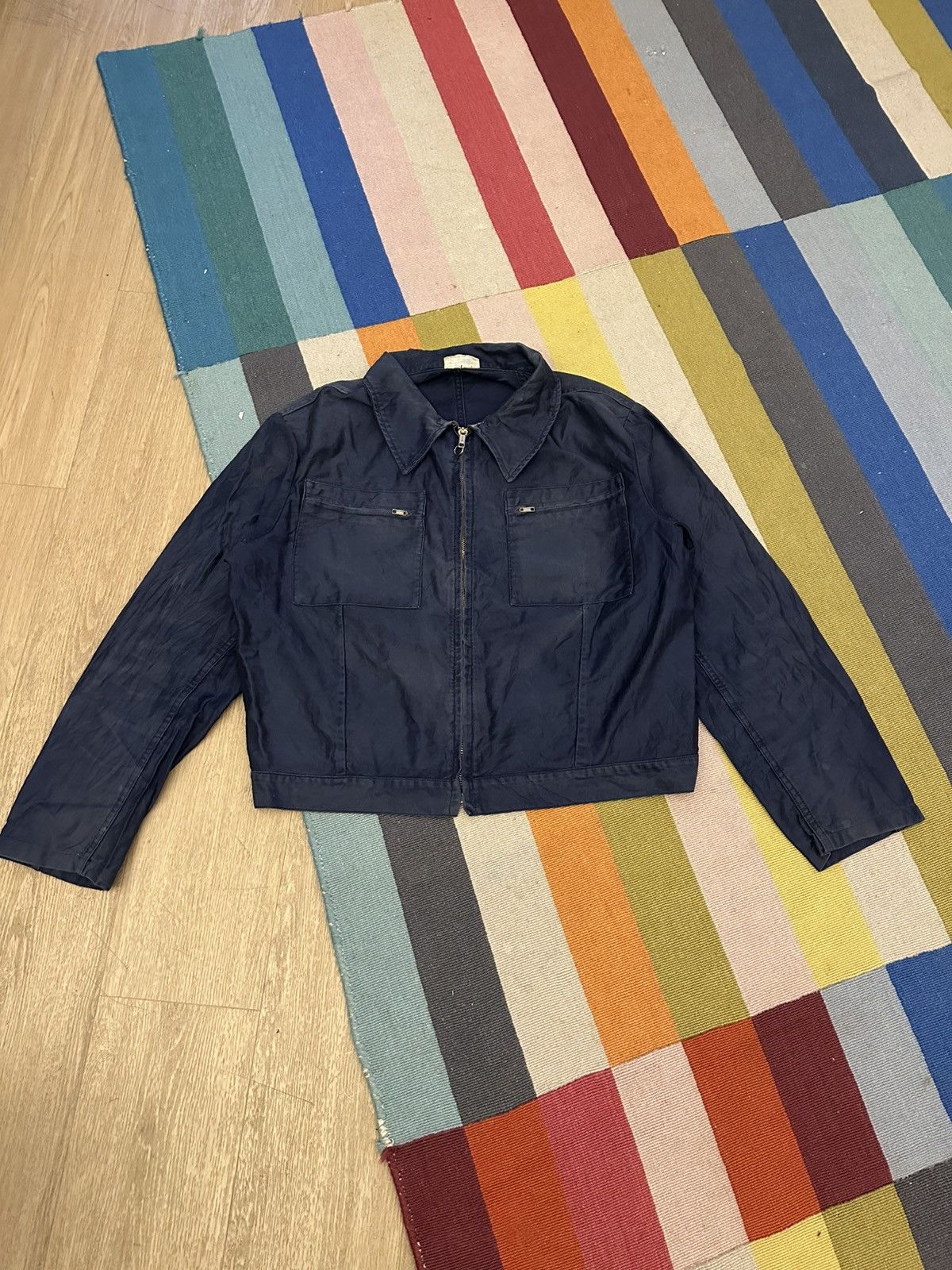 Vintage Vintage French Work Jacket Moleskin Size US M / EU 48-50 / 2 - 1 Thumbnail