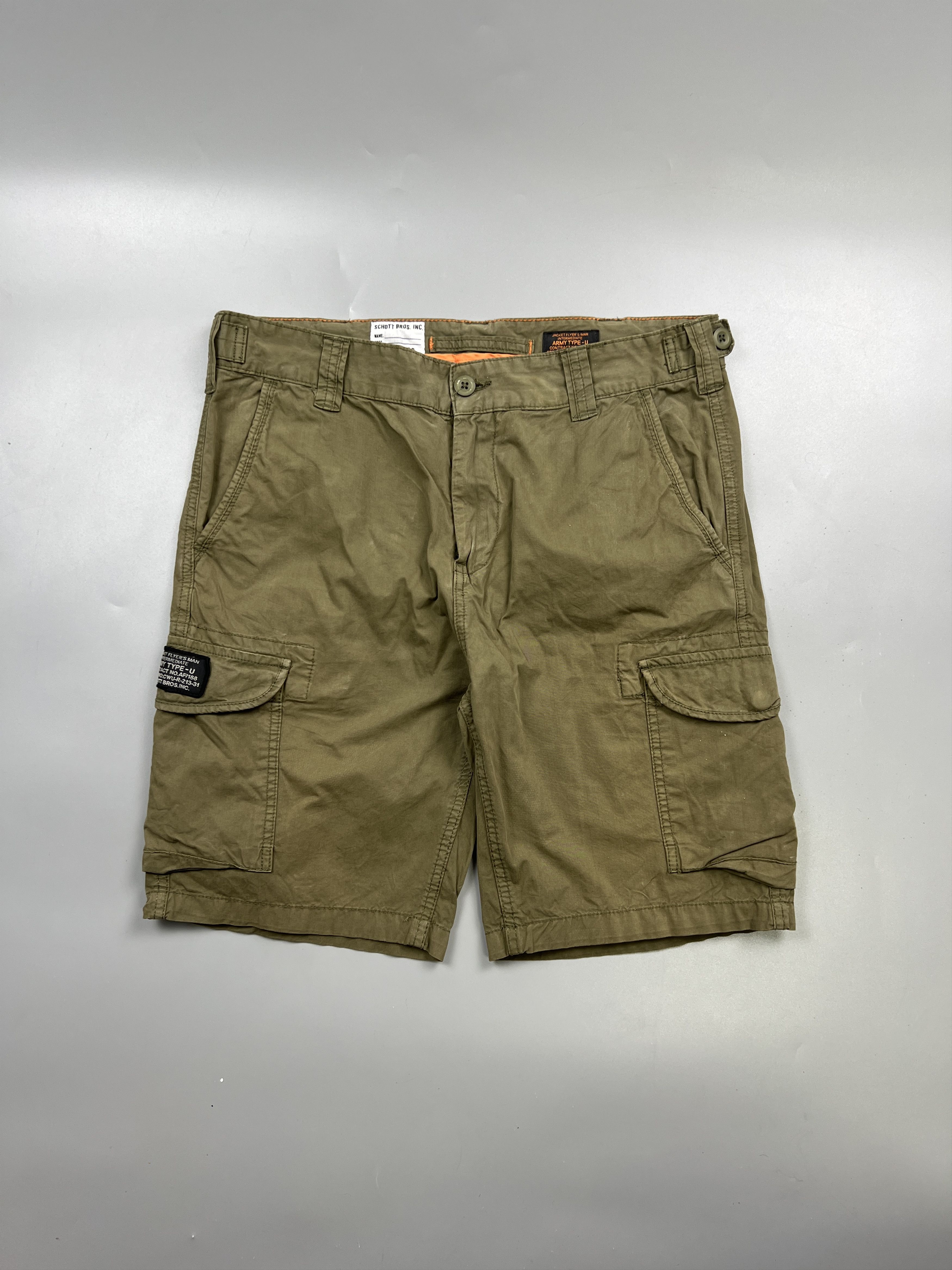 Schott Schott Military Cargo Shorts (Y0862) Size US 32 / EU 48 - 1 Thumbnail