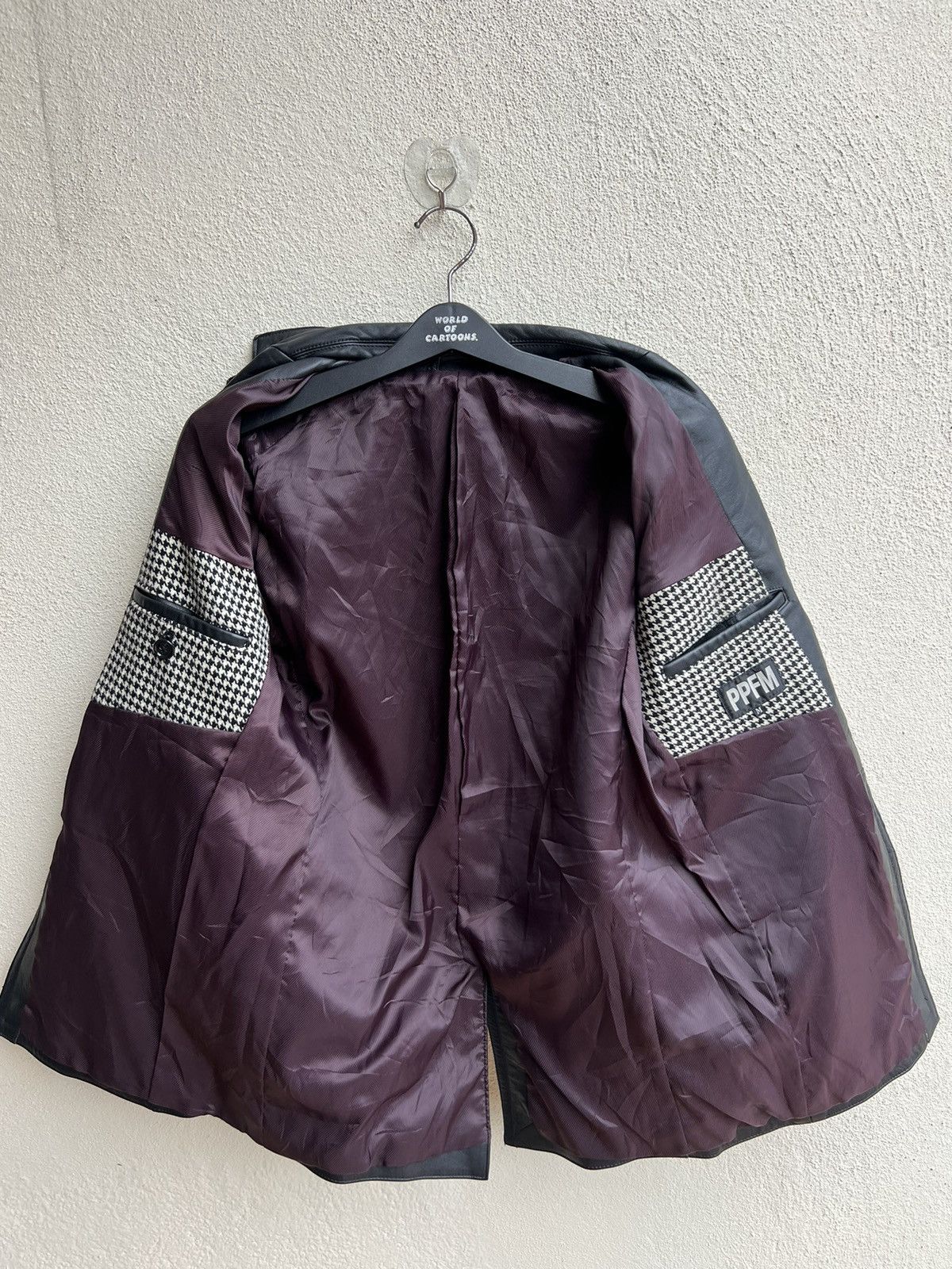 PPFM PPFM Patina Black Cowhide Leather Blazer Coat Jacket Size US M / EU 48-50 / 2 - 16 Thumbnail