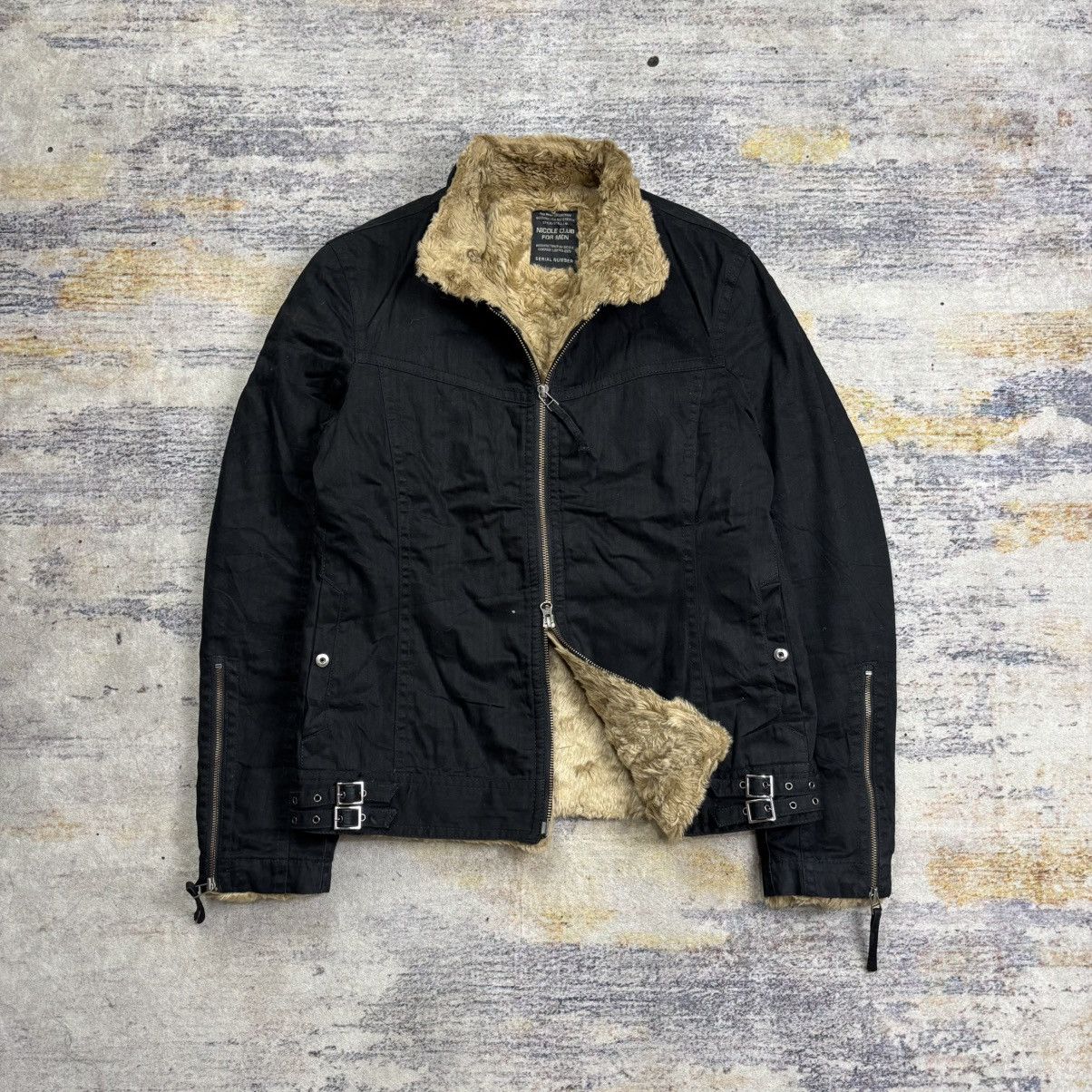 Le Grande Bleu (L.G.B.) Nicole club for men full trim fur interior bikers jacket Size US M / EU 48-50 / 2 - 1 Thumbnail