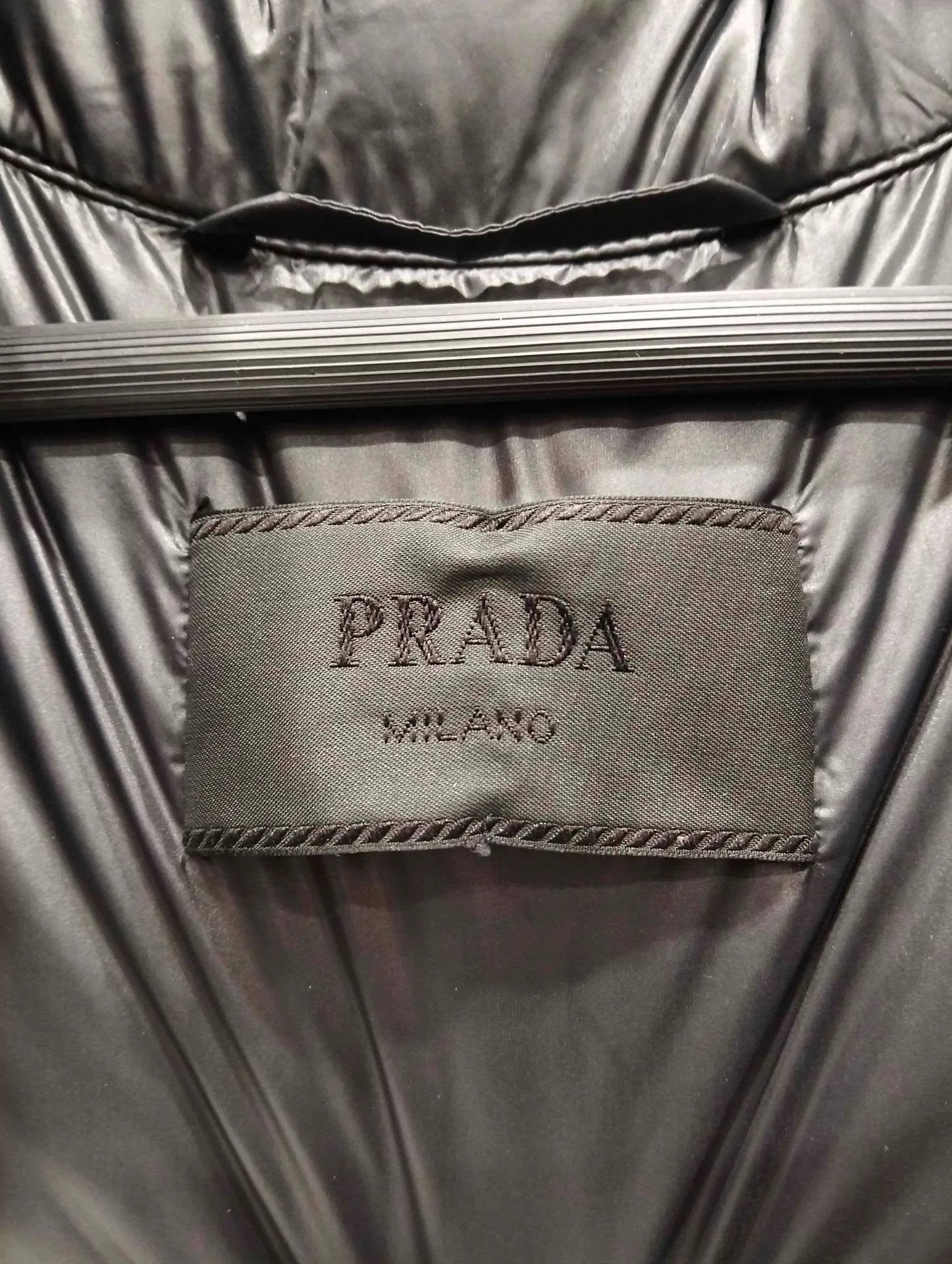 Prada PRADA Black Triangle Logo Down Jacket Size 48 Size US M / EU 48-50 / 2 - 4 Thumbnail