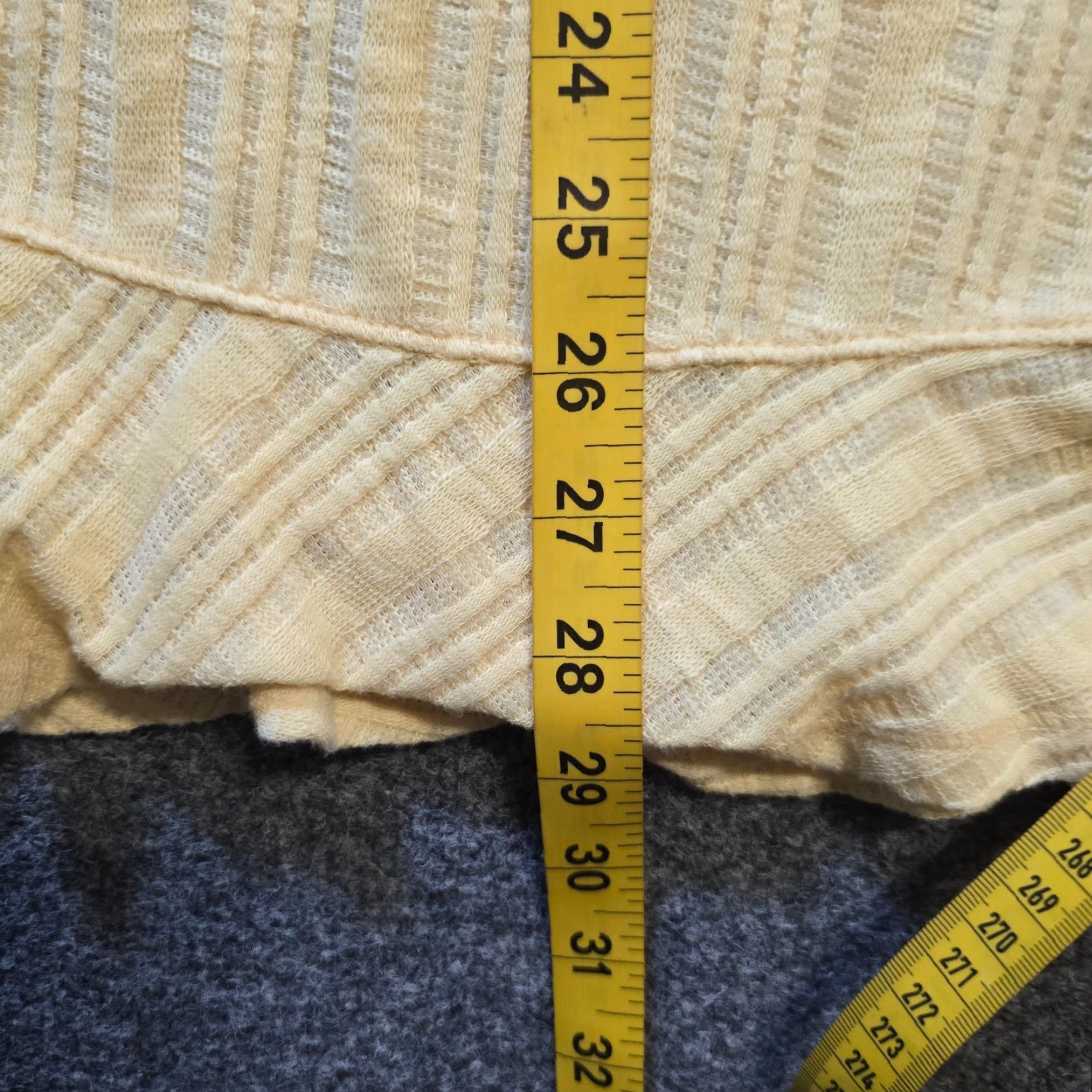 Soft Surroundings Soft Surroundings Top Womens XL Petite Yellow Ribbed Button Stretch Casual Blouse V-Neck 3/4 Sleeve Size XL / US 12-14 / IT 48-50 - 7 Thumbnail