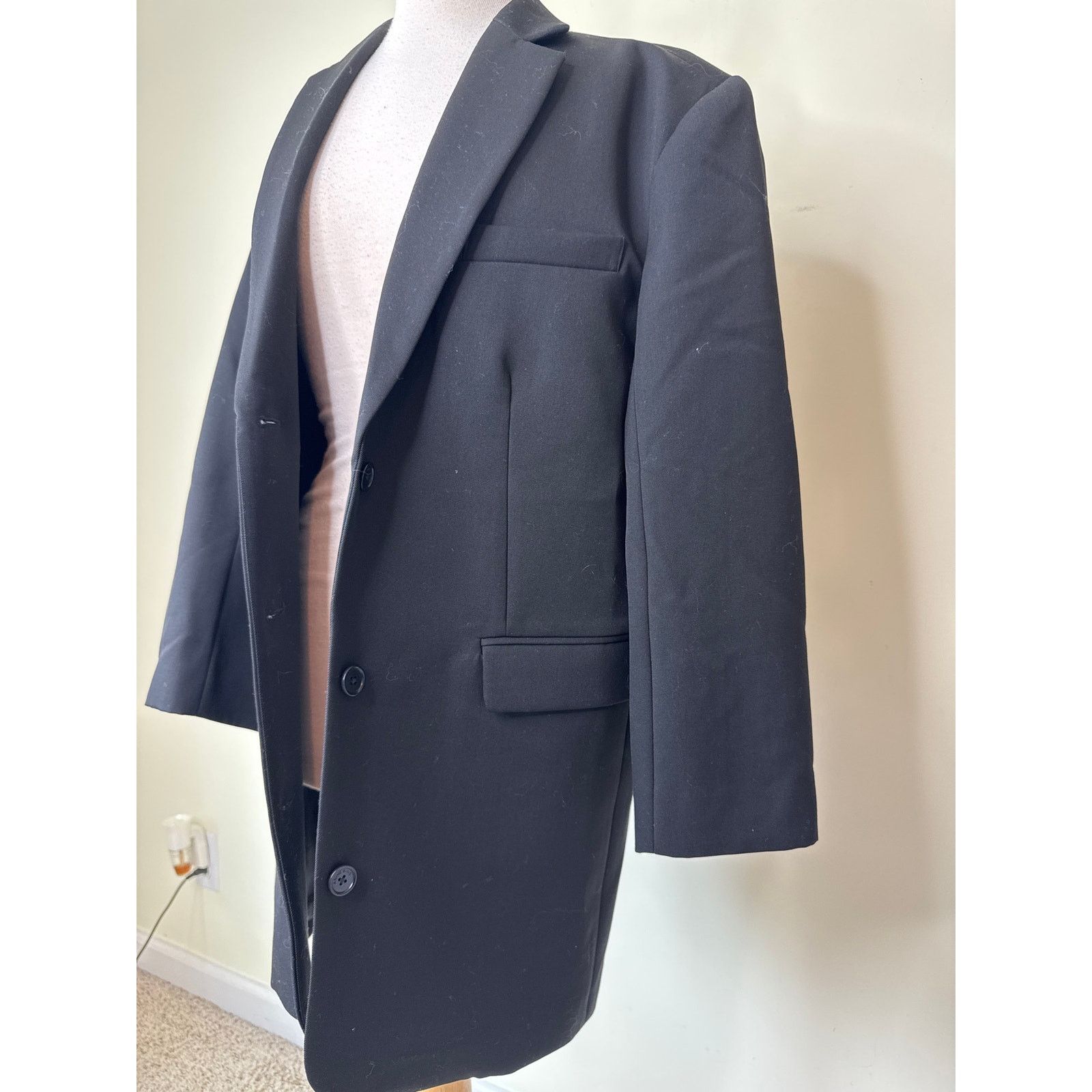 Anine Bing ANINE BING Oversized Wool 3 Button Overcoat Blazer Jacket Size S / US 4 / IT 40 - 8 Thumbnail