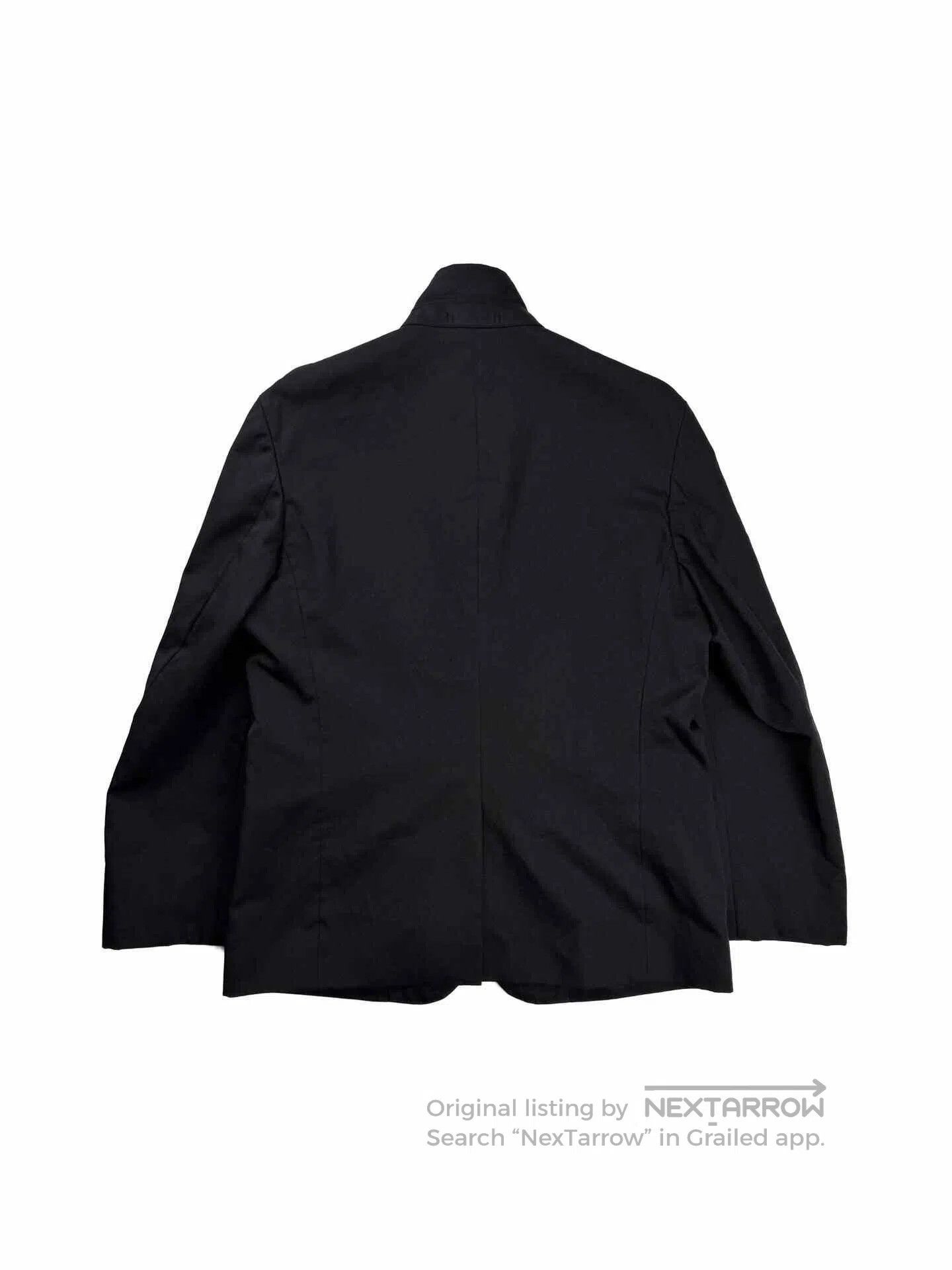 Comme des Garcons Homme Plus COMME DES GARÇONS HOMME Black Wool Twill Blazer. Size US XS / EU 42 / 0 - 2 Thumbnail