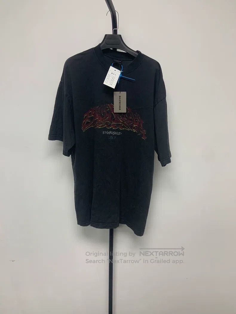 Balenciaga Balenciaga Plain pattern printed round neck short-sleeve Size US L / EU 52-54 / 3 - 1 Thumbnail