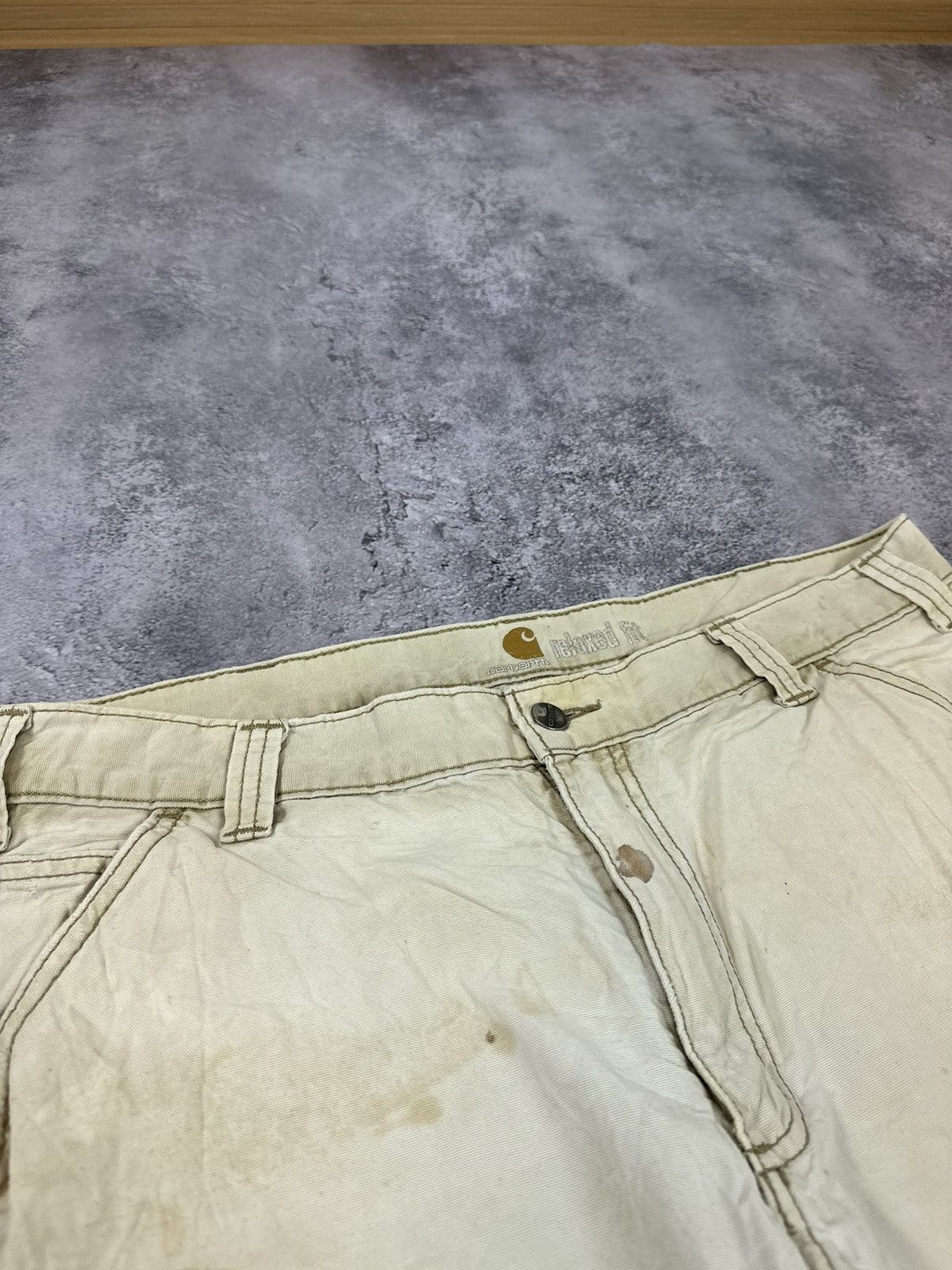 Carhartt Vintage Carhartt Distressed Cargo Baggy USA Opium Shorts Size US 36 / EU 52 - 11 Thumbnail
