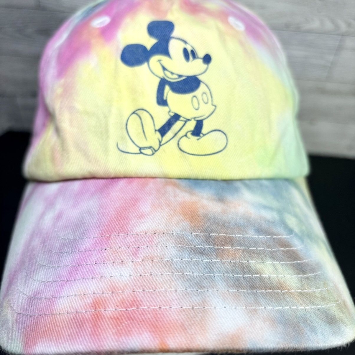 Disney Disney Parks Mickey Mouse Embroidered Pastel Tie Dye Hat Size ONE SIZE - 7 Thumbnail