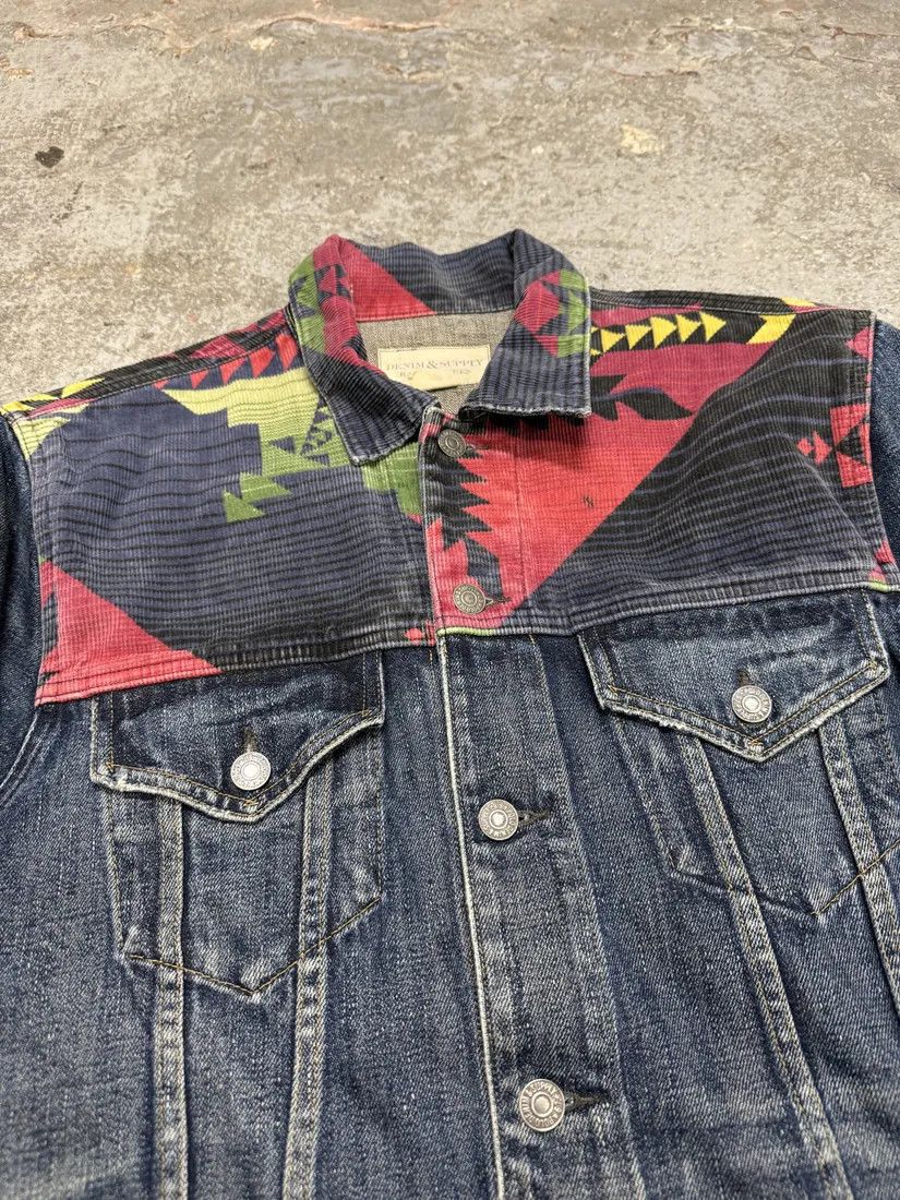 Polo Ralph Lauren × Vintage 1990s Ralph Lauren Faded Blue Denim Indian Jacket Size US M / EU 48-50 / 2 - 5 Thumbnail