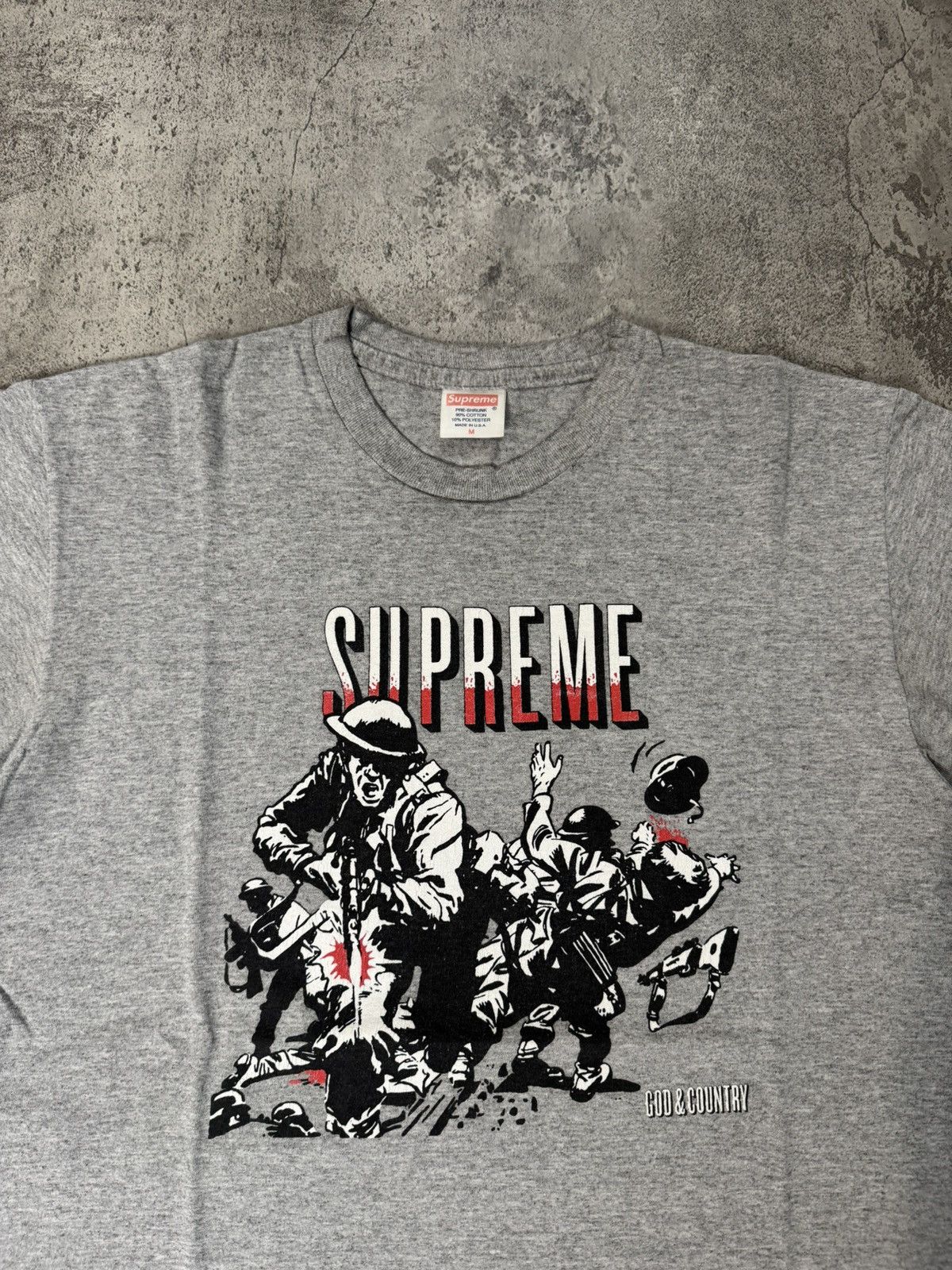 Supreme SUPREME GOD & COUNTRY TEE FALL/WINTER 2010 Size US M / EU 48-50 / 2 - 2 Thumbnail
