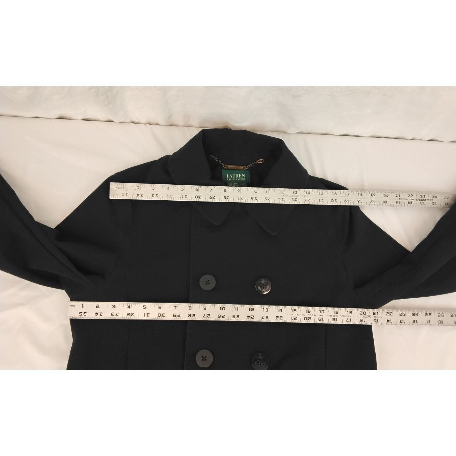 Ralph Lauren Lauren By Ralph Lauren Peacoat Women's Large Black Size XL / US 12-14 / IT 48-50 - 10 Thumbnail