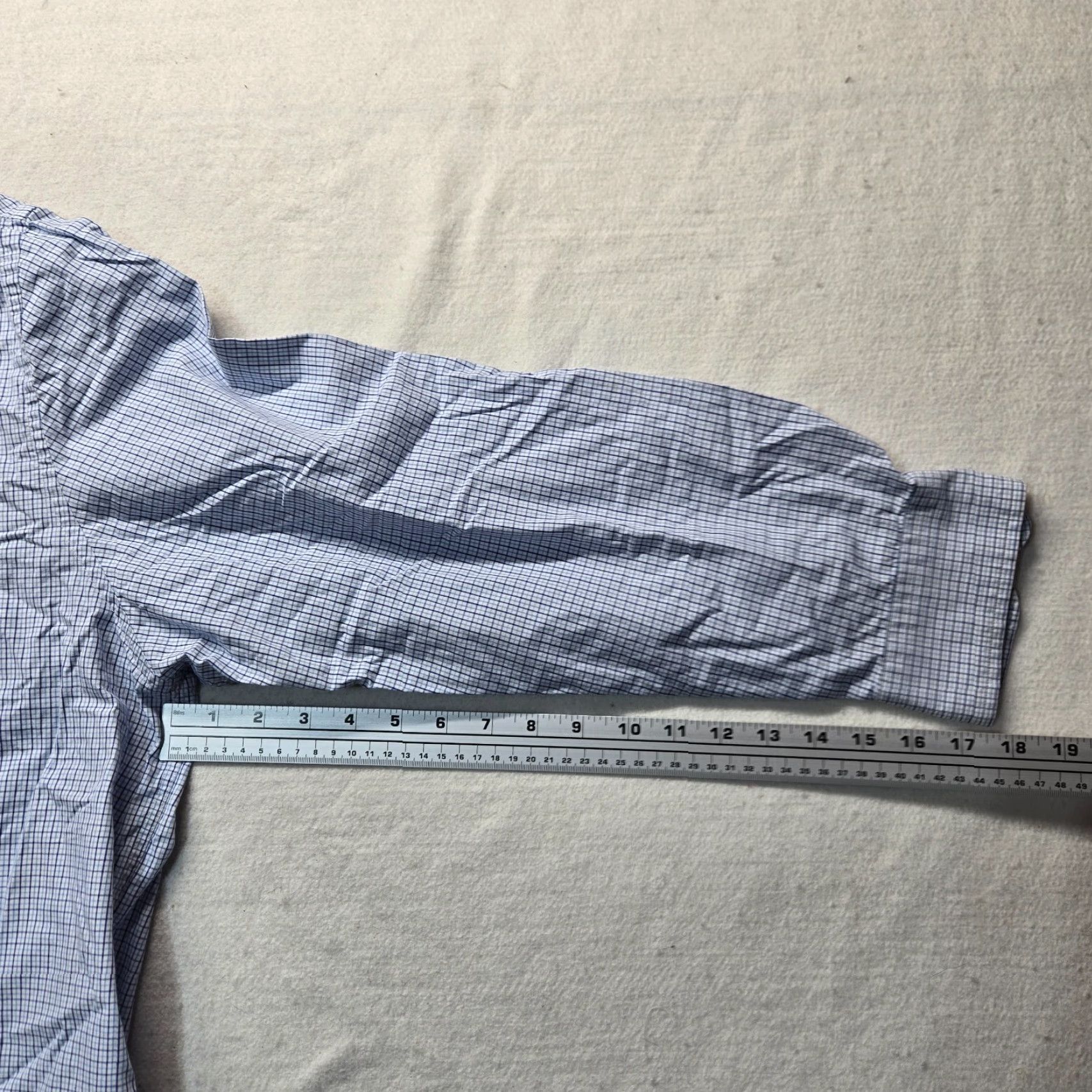 George George Plaid Button-Up Shirt Long Sleeve Adult 2XL Blue Casual Men Size US XXL / EU 58 / 5 - 5 Thumbnail