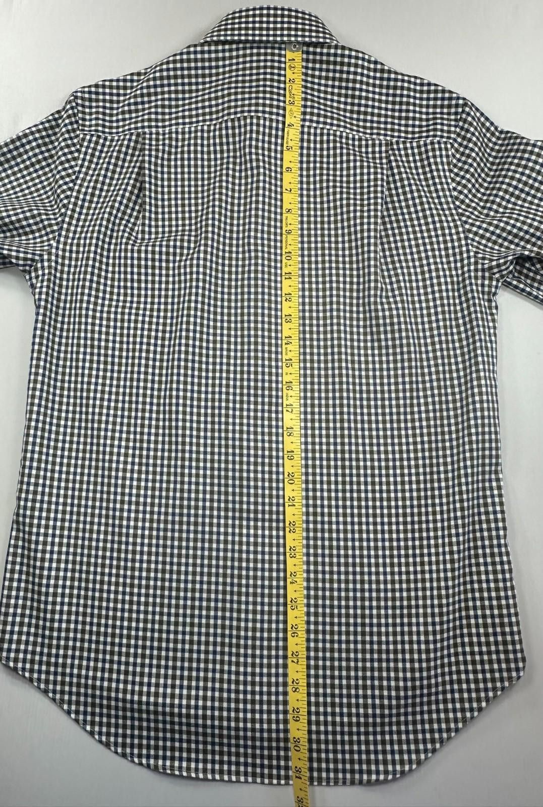 Joseph Abboud Joseph Abboud Cotton Plaid Green/Blue Non-Iron Button Down M Size US M / EU 48-50 / 2 - 4 Thumbnail